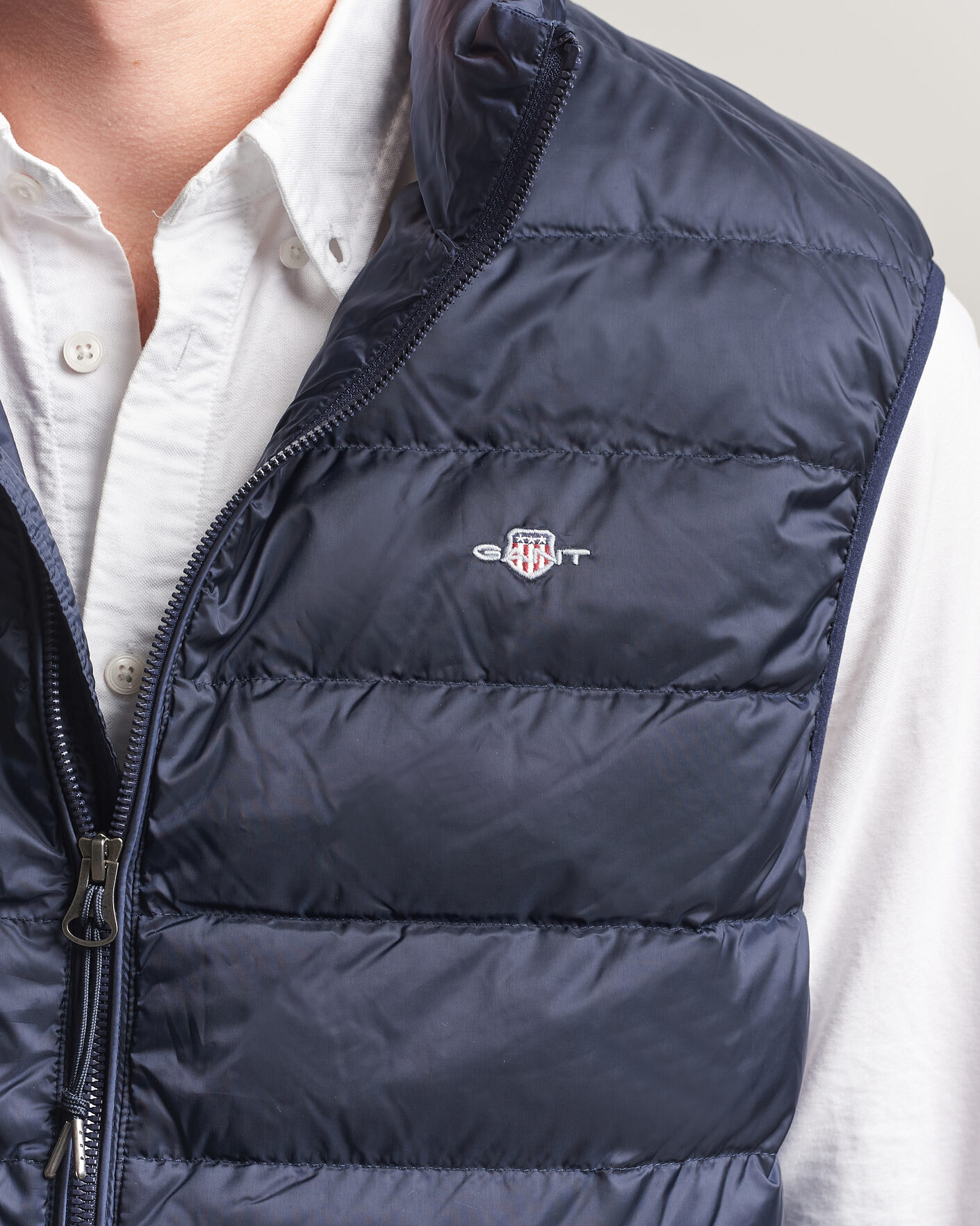 Homme | Gilets | Gant | Light Down Vest Evening Blue