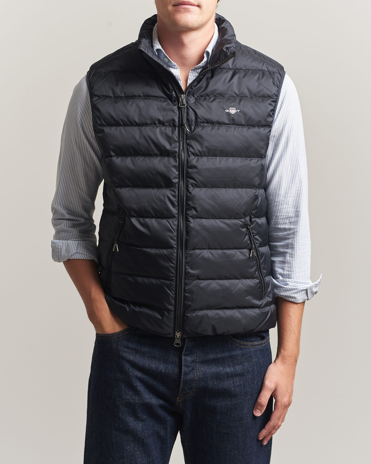 Heren | Gilets | Gant | Light Down Vest Black