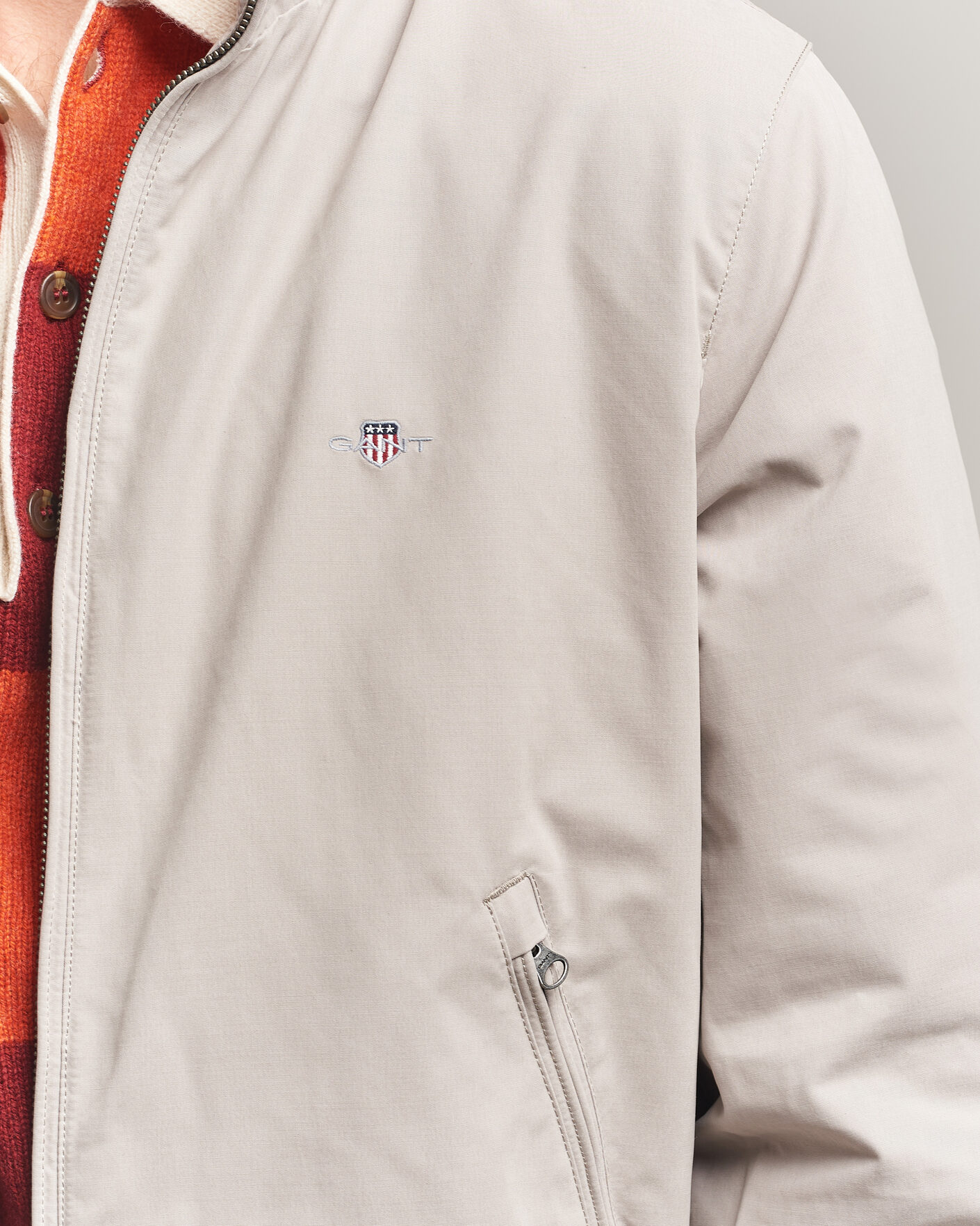 Homme | Manteaux Et Vestes | Gant | Hampshire Jacket Mist Taupe