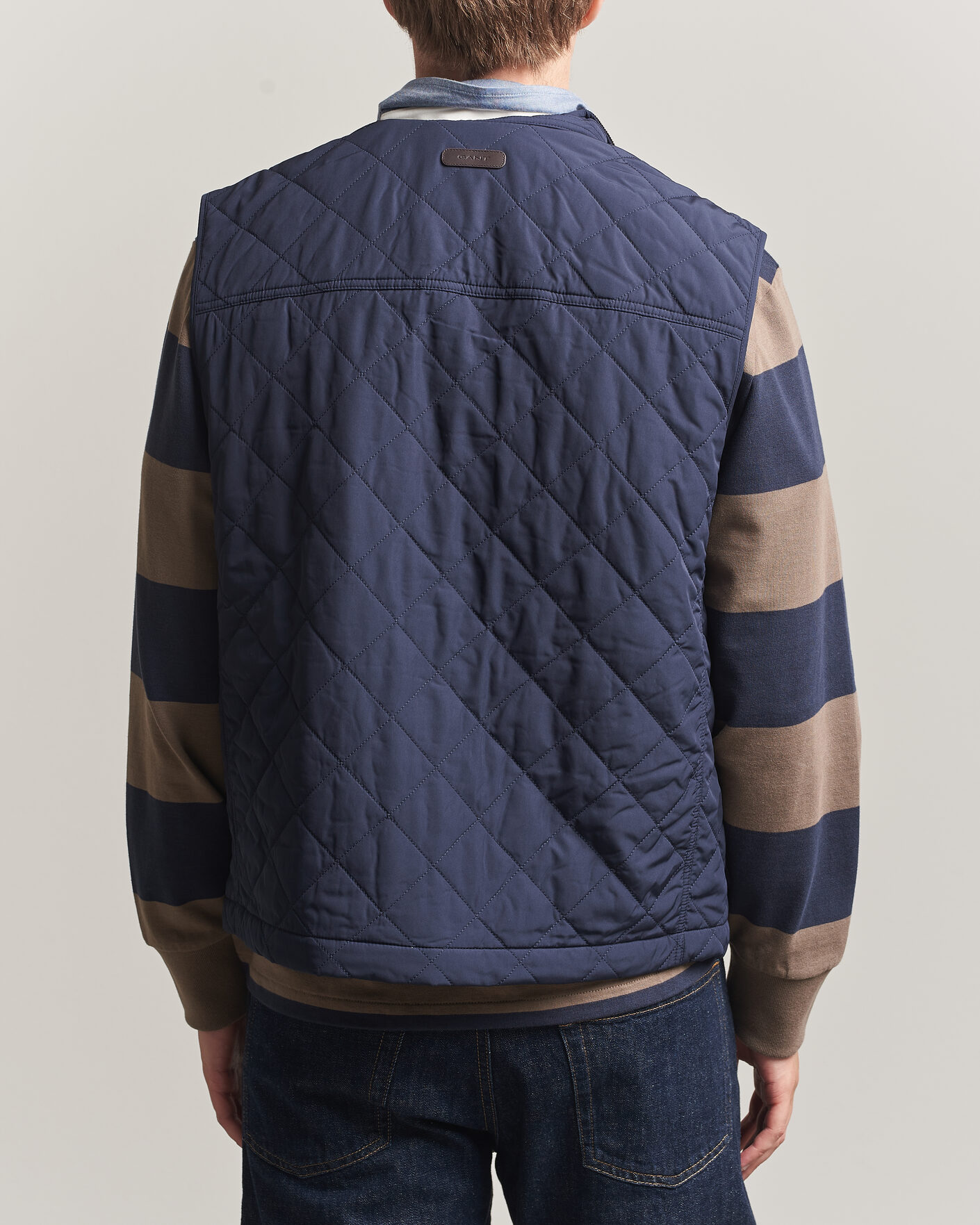 Heren | Gilets | Gant | Classic Quilted Vest Evening Blue