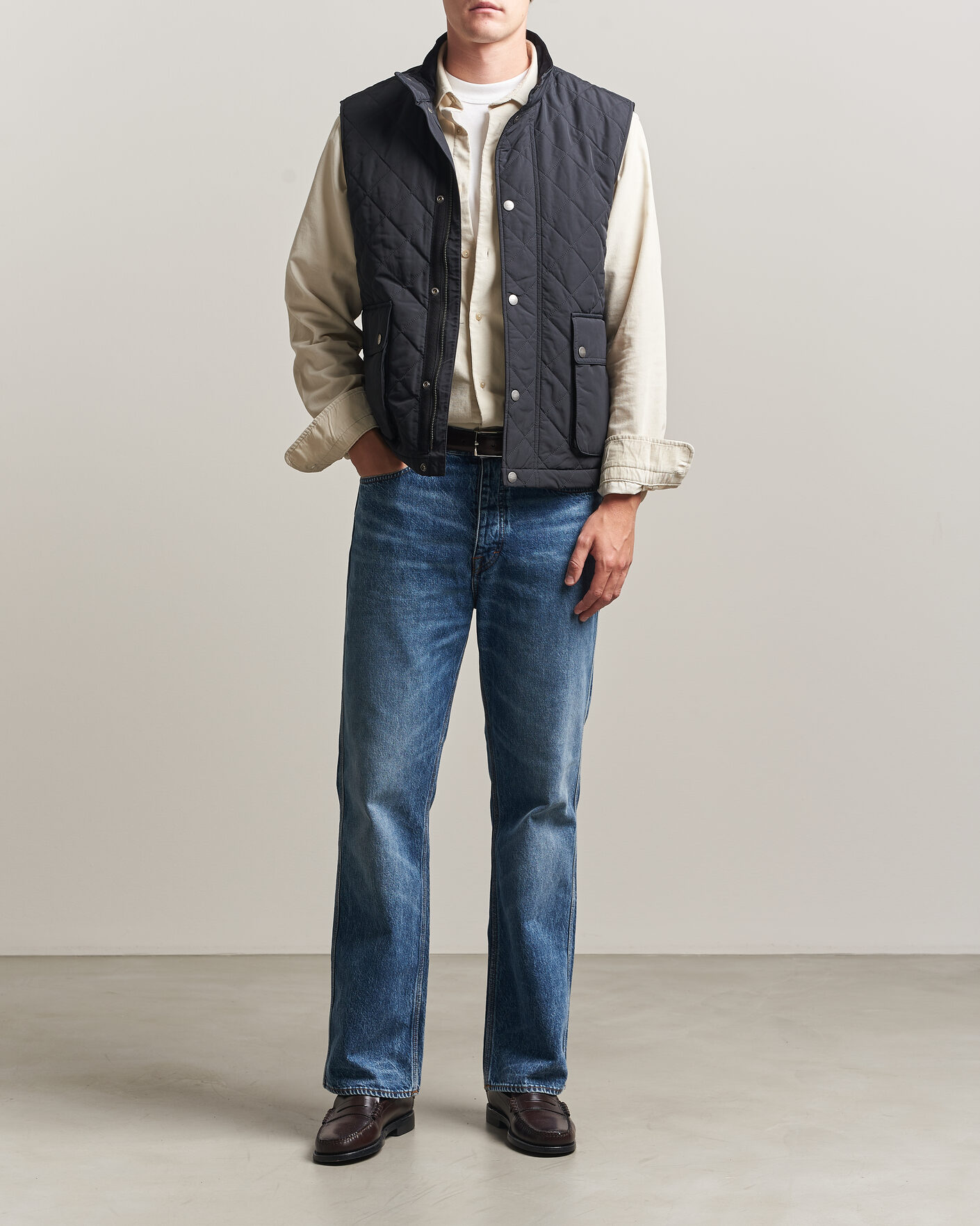 Homme | Gilets | Gant | Classic Quilted Vest Black