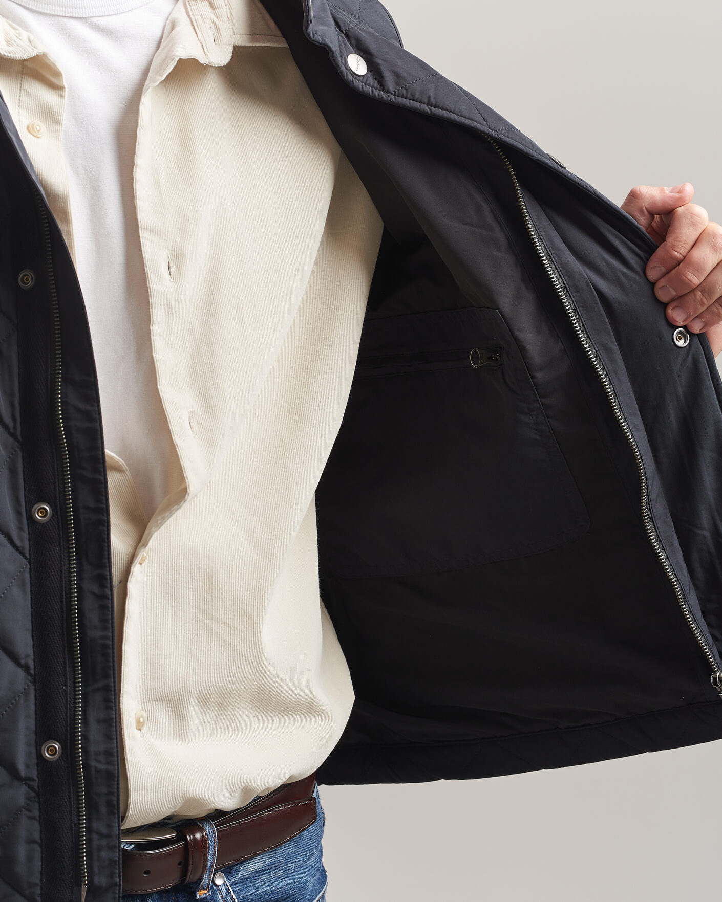 Homme | Gilets | Gant | Classic Quilted Vest Black