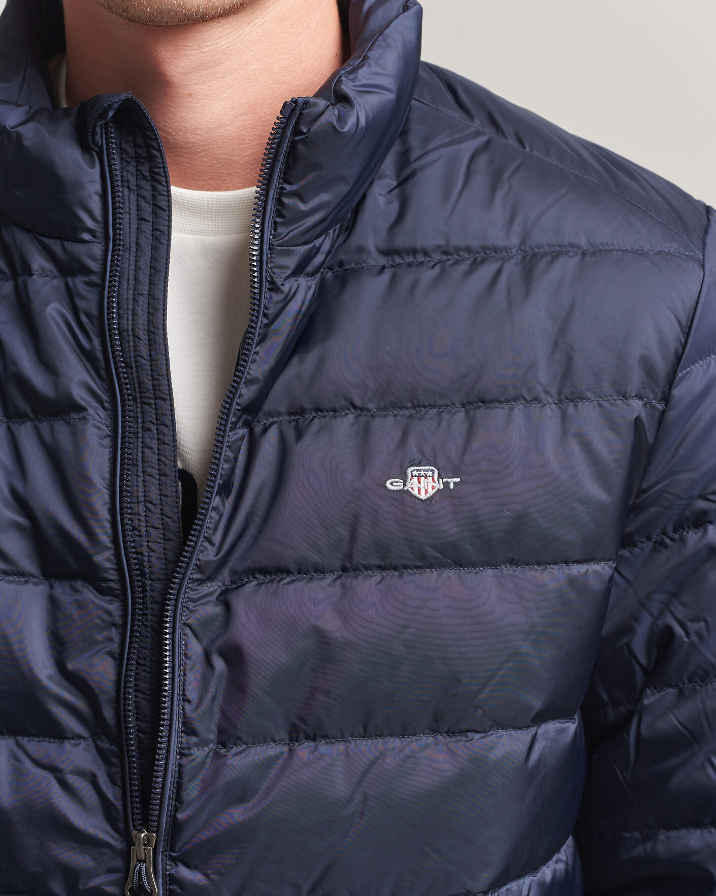 Homme | Manteaux Et Vestes | Gant | Light Down Jacket Evening Blue