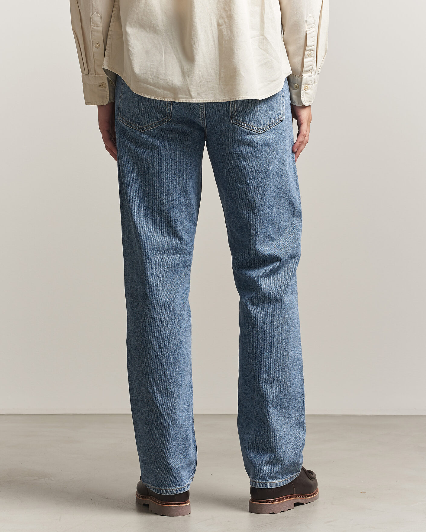 Heren | Jeans | Gant | Straight Fit Jeans Mid Blue Broken In