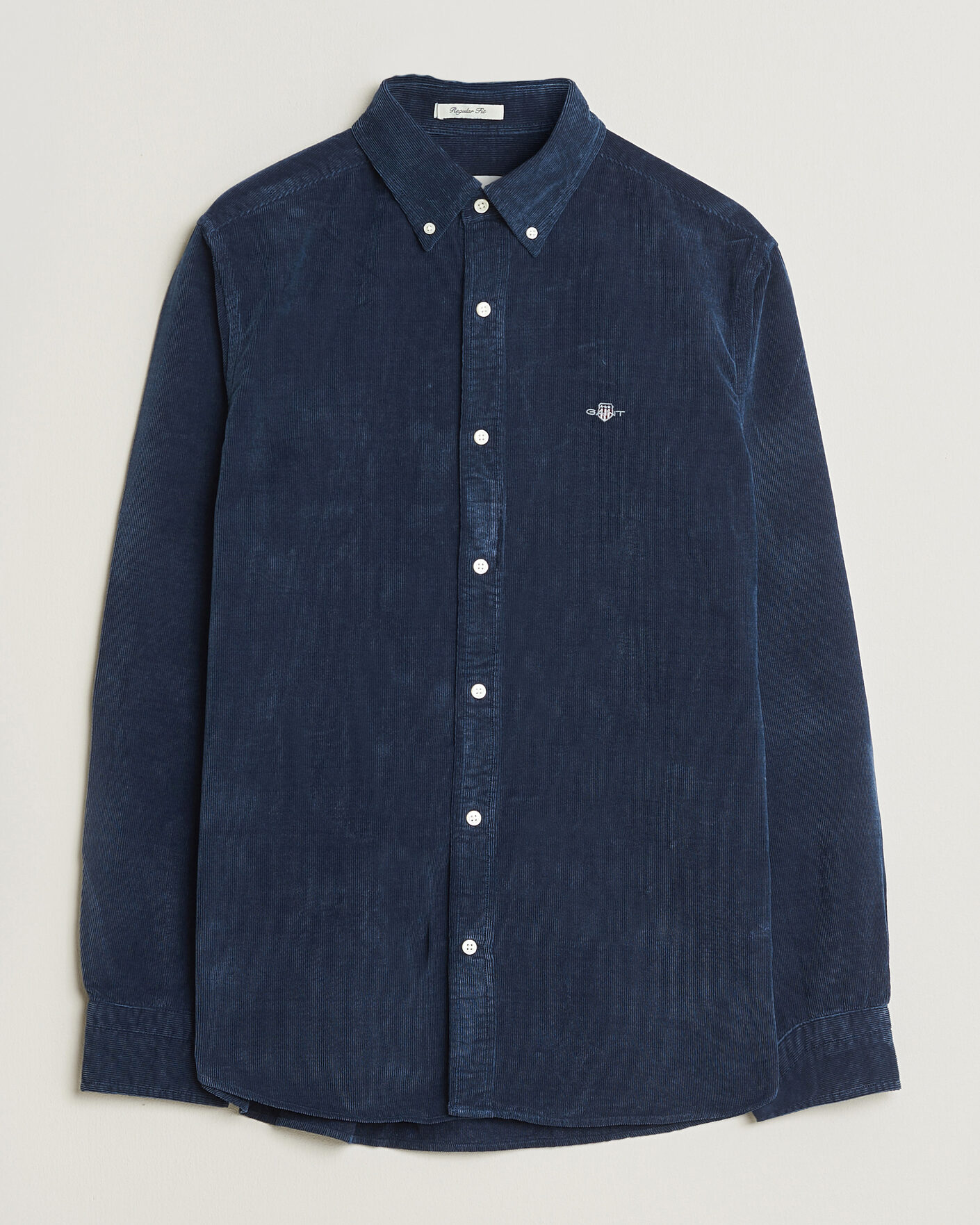 Homme | Chemises | Gant | Indigo Corduroy Shirt Dark Blue