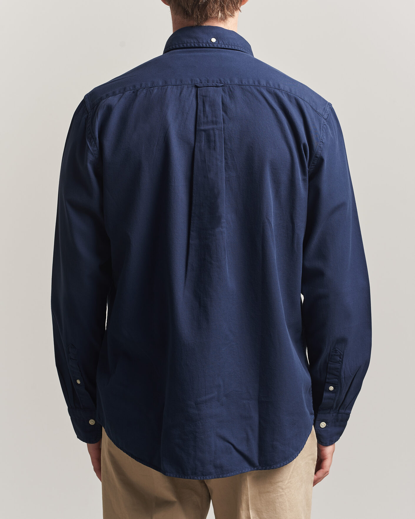 Heren | Overhemden | Gant | Regular Fit Garment Dyed Twill Shirt Evening Blue