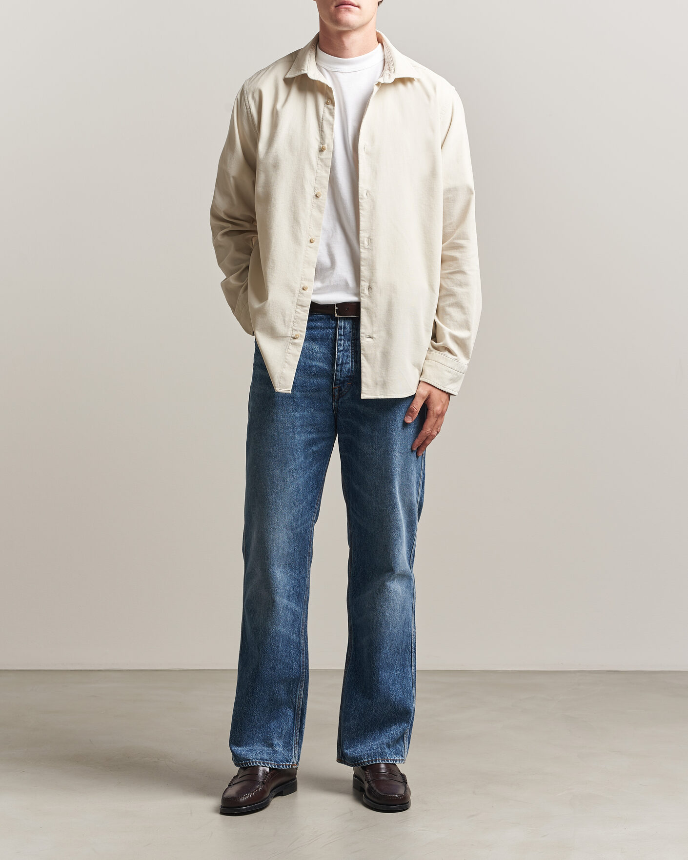 Homme | Chemises | Gant | Regular Fit Baby Cord Shirt Sand