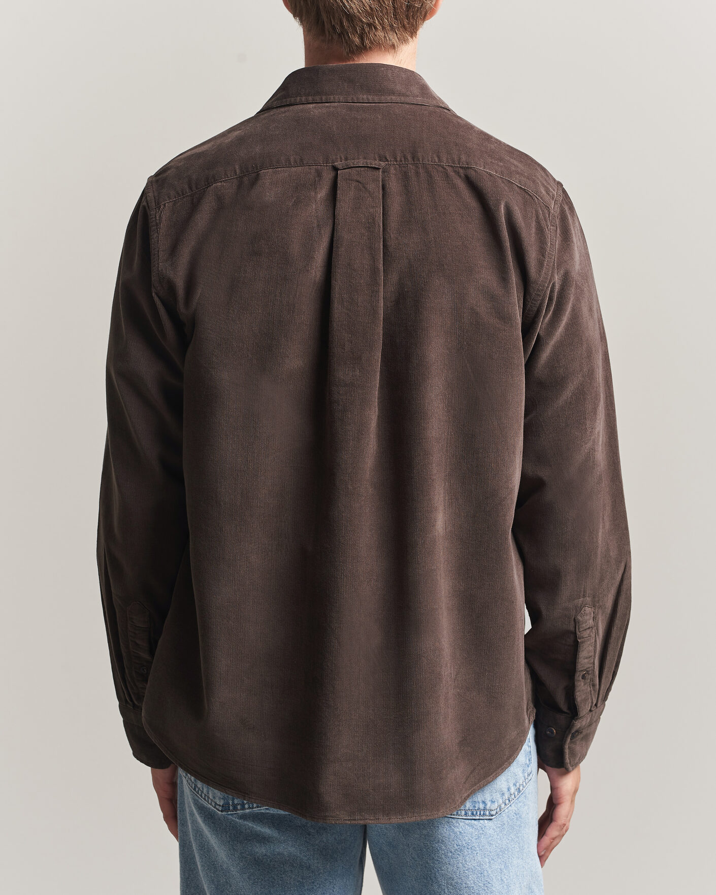 Homme | Chemises | Gant | Regular Fit Baby Cord Shirt Shadow Brown