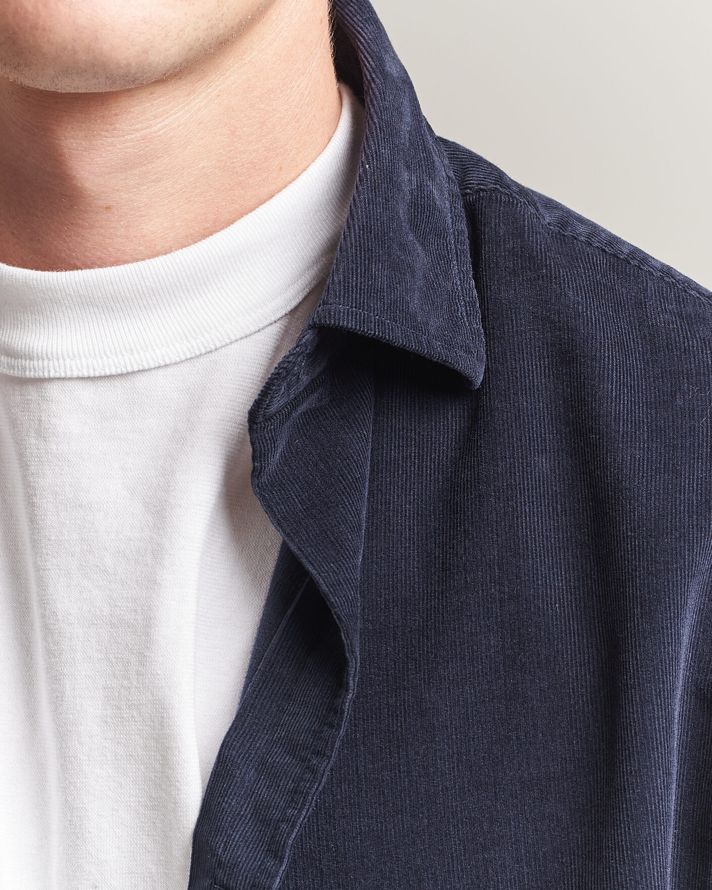 Heren | Overhemden | Gant | Regular Fit Baby Cord Shirt Evening Blue