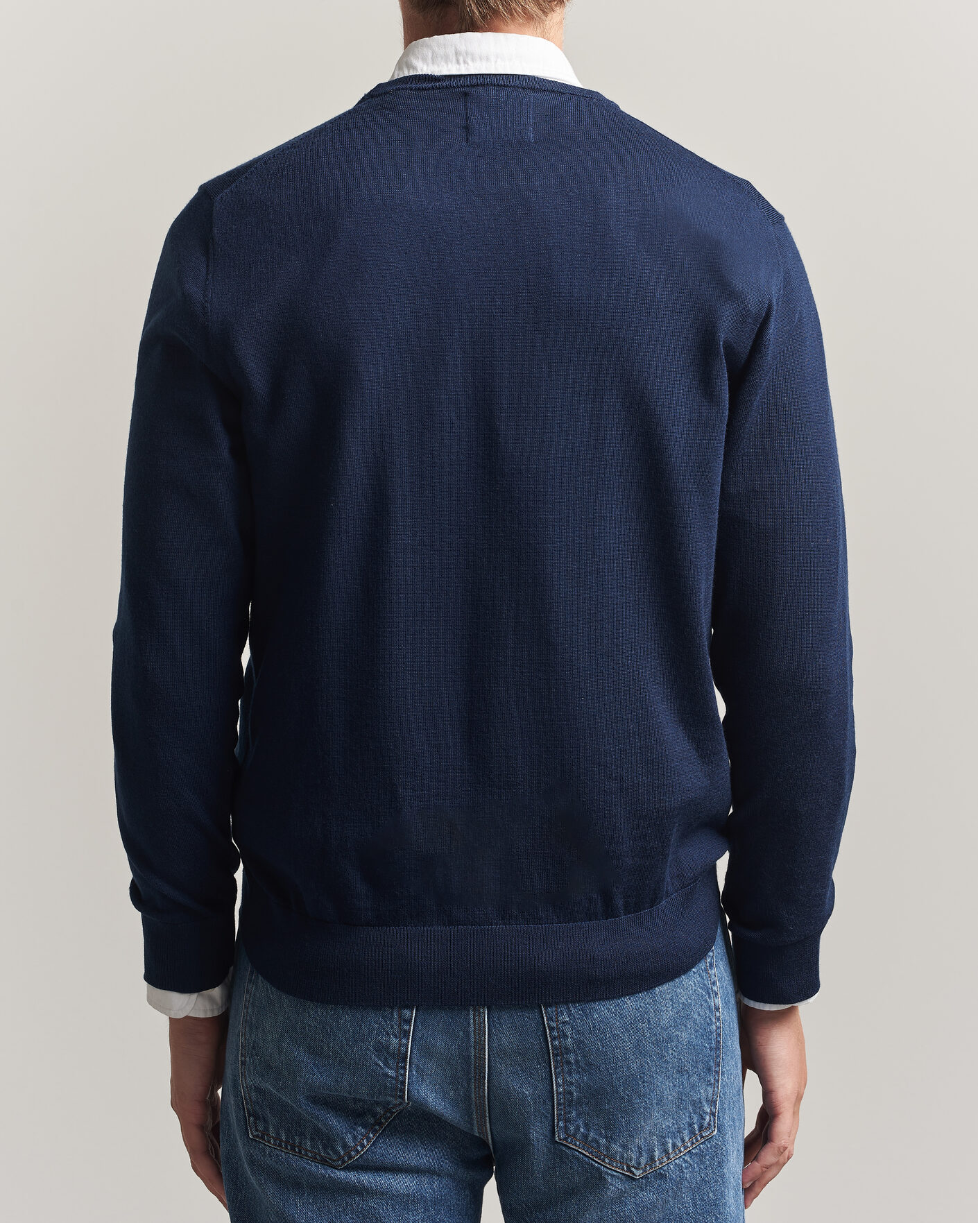 Heren | Truien | Gant | Extrafine Merino Knitted Crew Neck Marine