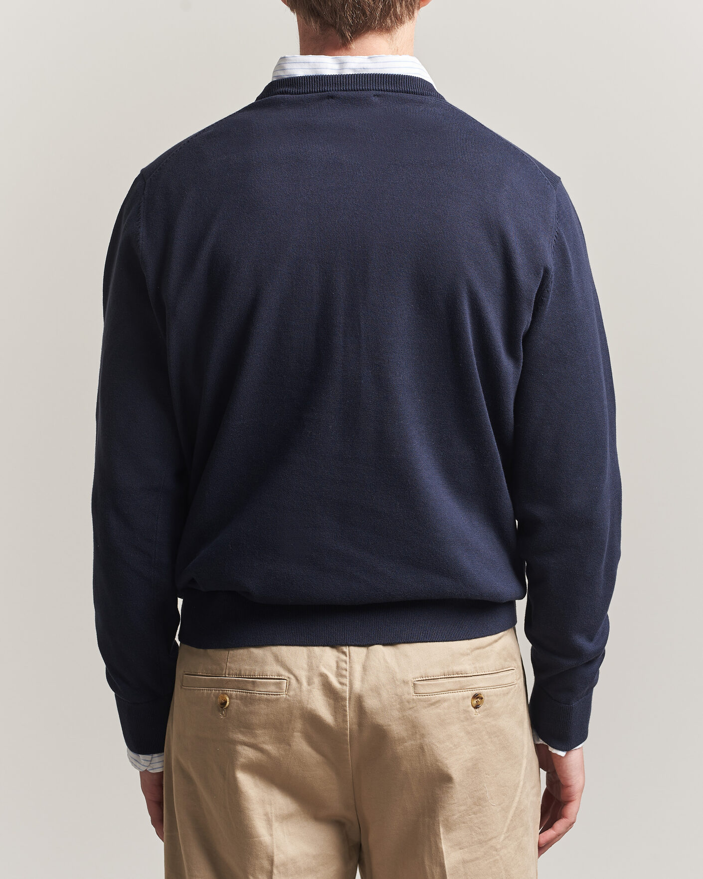Heren | Truien | Gant | Classic Cotton Crew Neck Evening Blue
