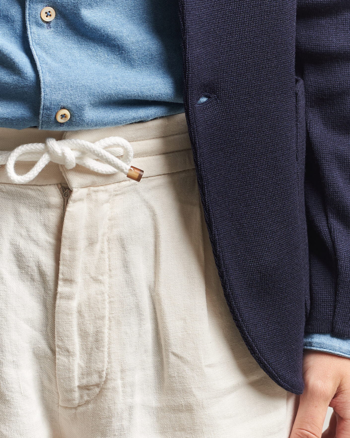 Homme | Shorts | Brunello Cucinelli | Drawstring Shorts Off White