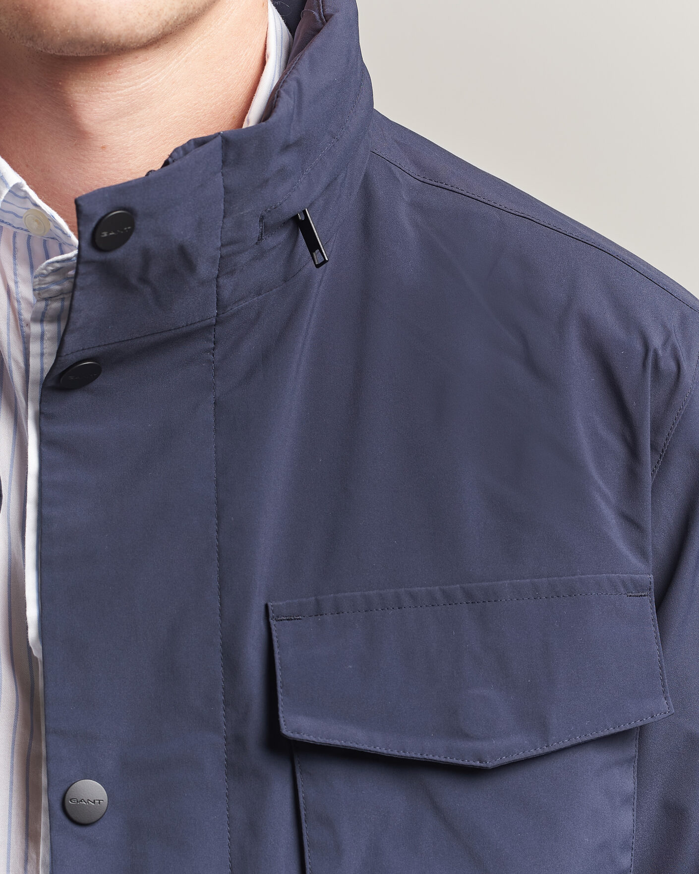 Heren | Jassen | Gant | Lightweight 4-Pocket Field Jacket Evening Blue