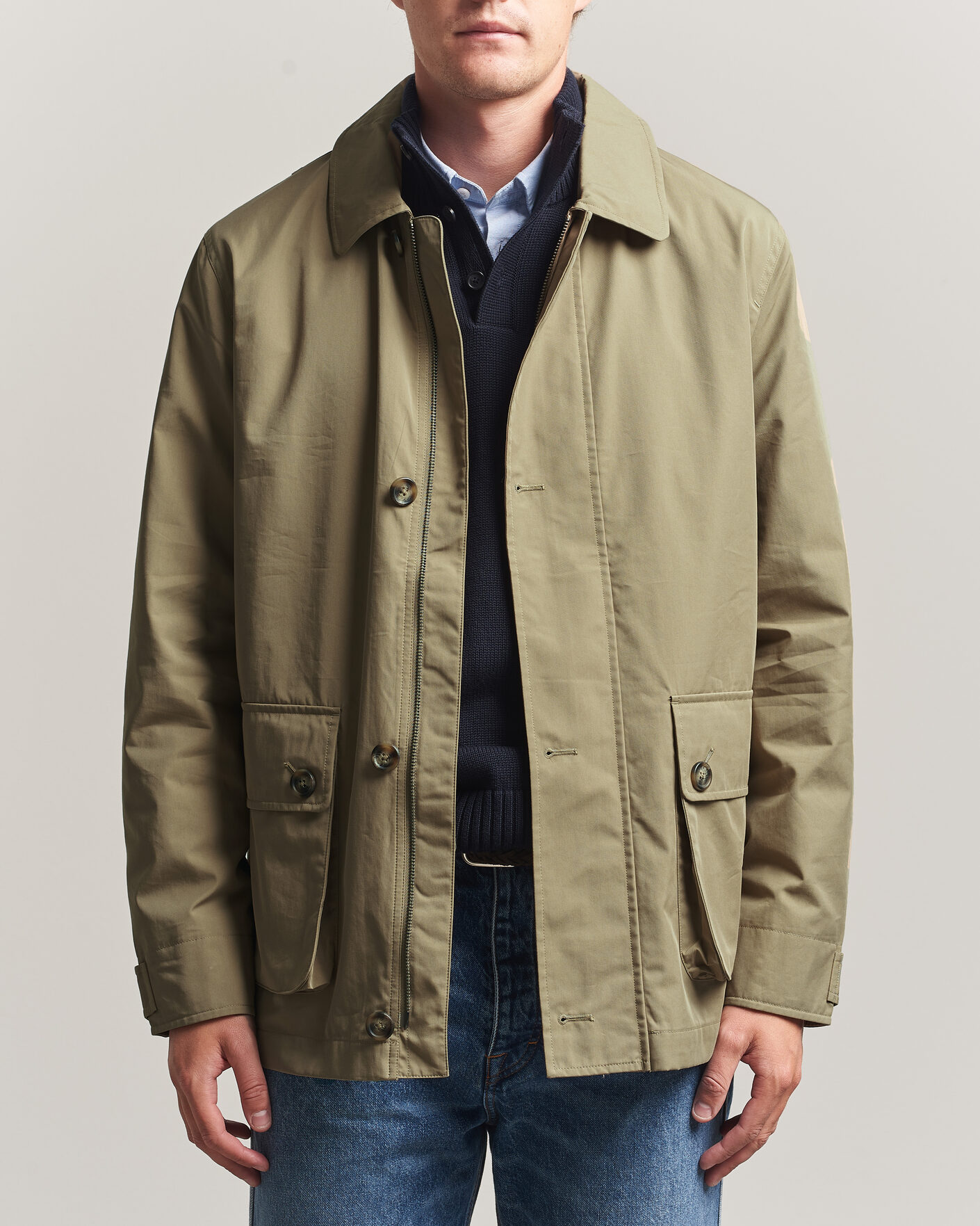 Homme | Manteaux Et Vestes | Gant | Cotton Barn Jacket Light Taupe