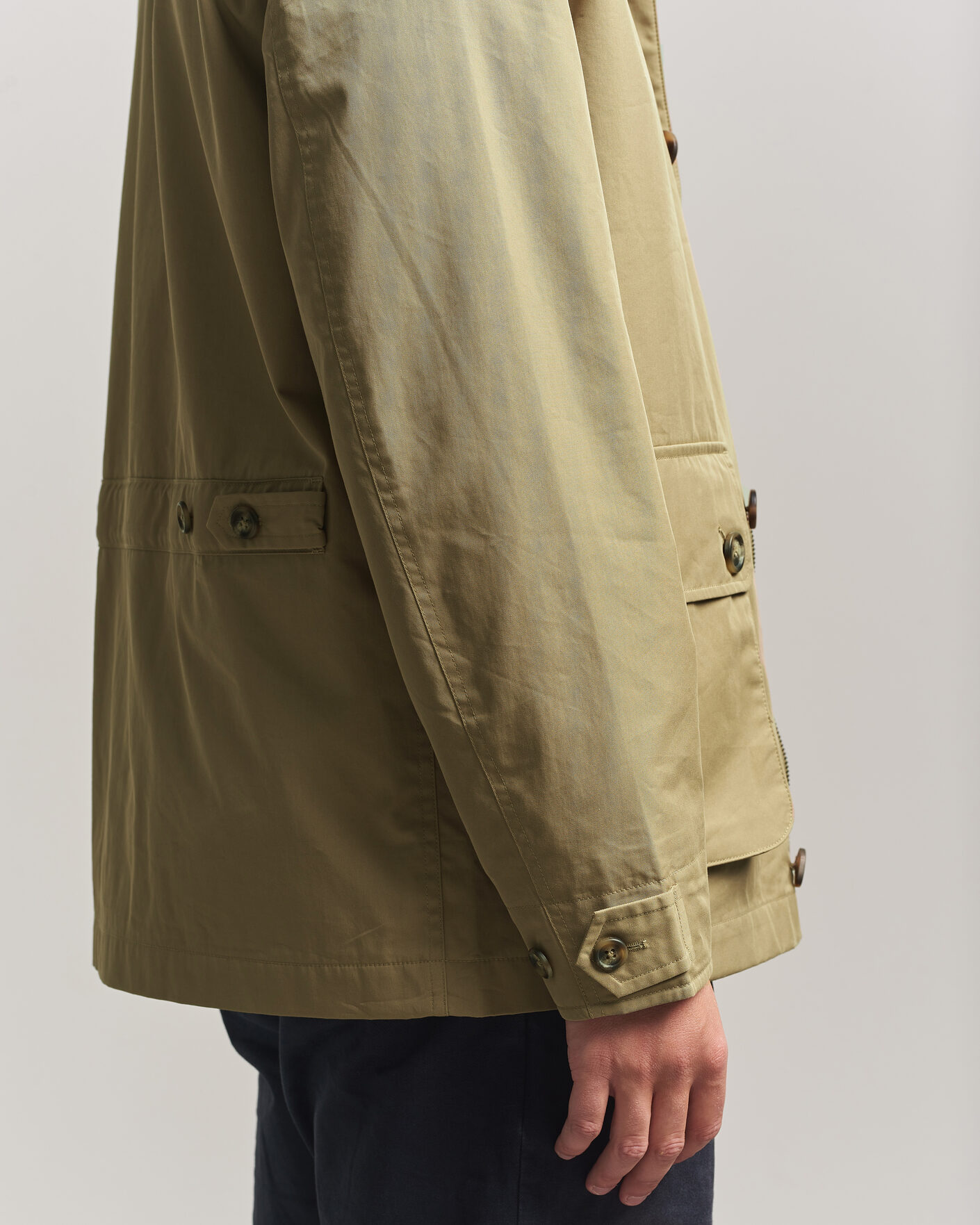 Heren | Jassen | Gant | Cotton Barn Jacket Light Taupe