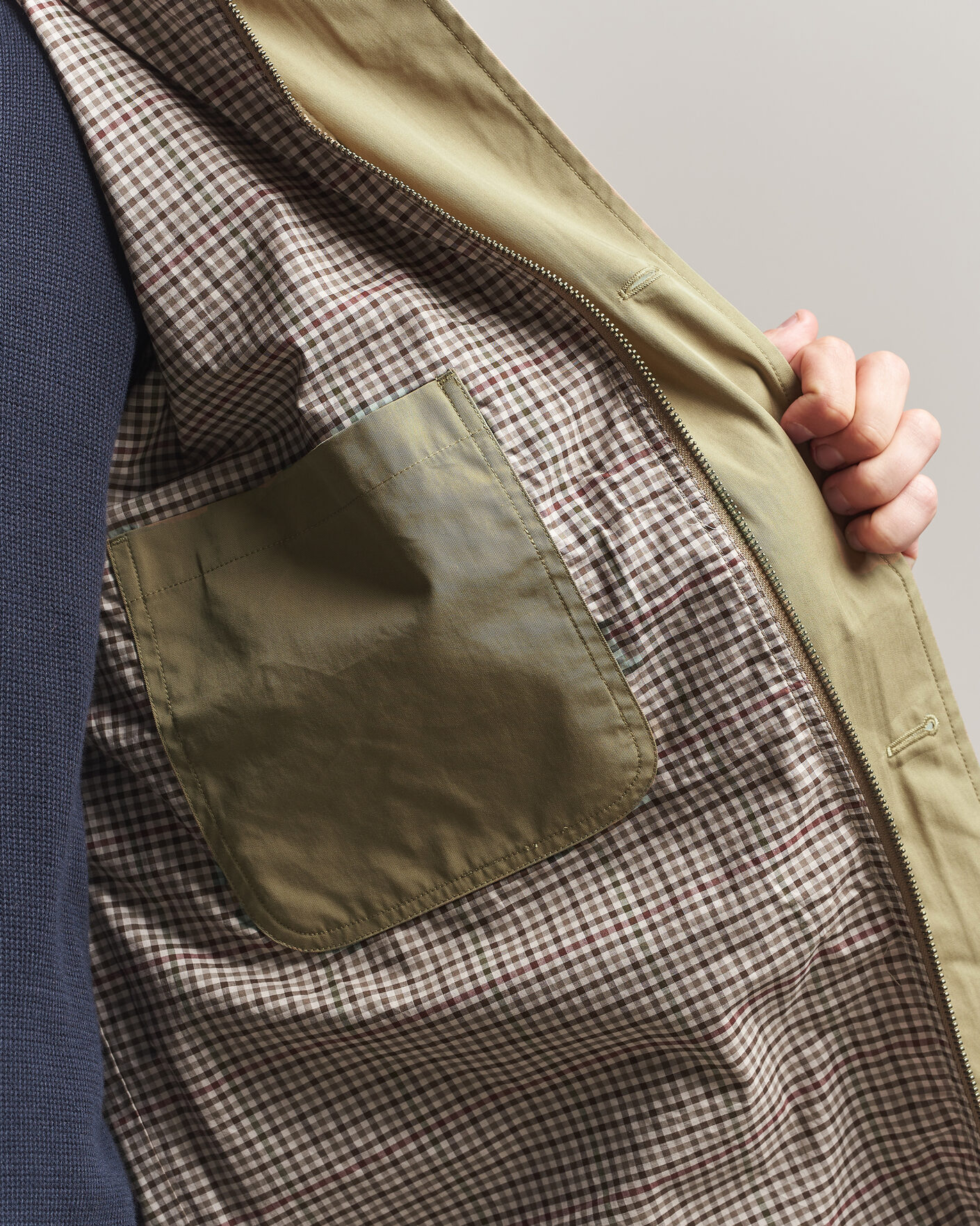 Heren | Jassen | Gant | Cotton Barn Jacket Light Taupe