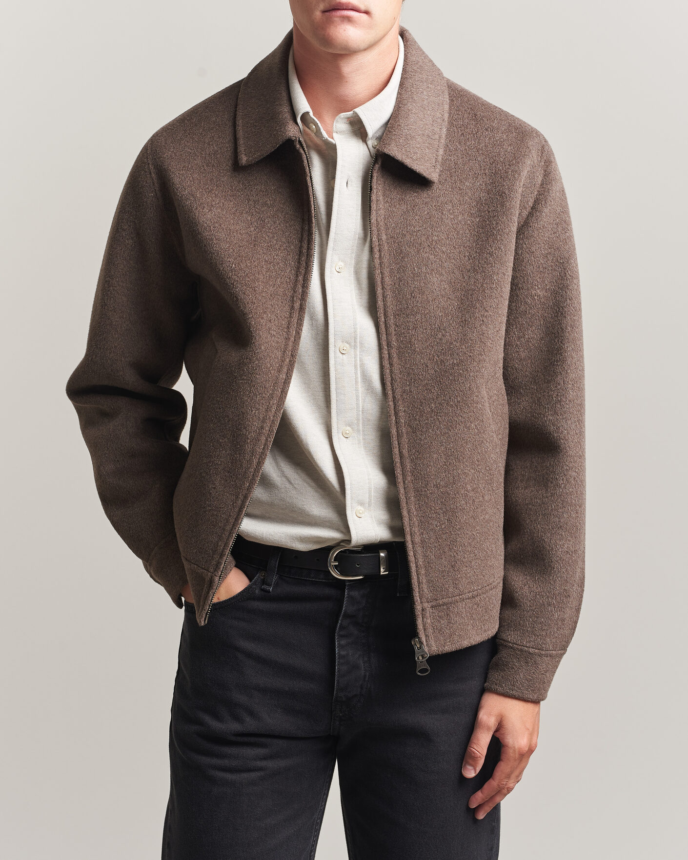 Heren | Jassen | Gant | Handstitched Wool/Cashmere Jacket Shadow Brown
