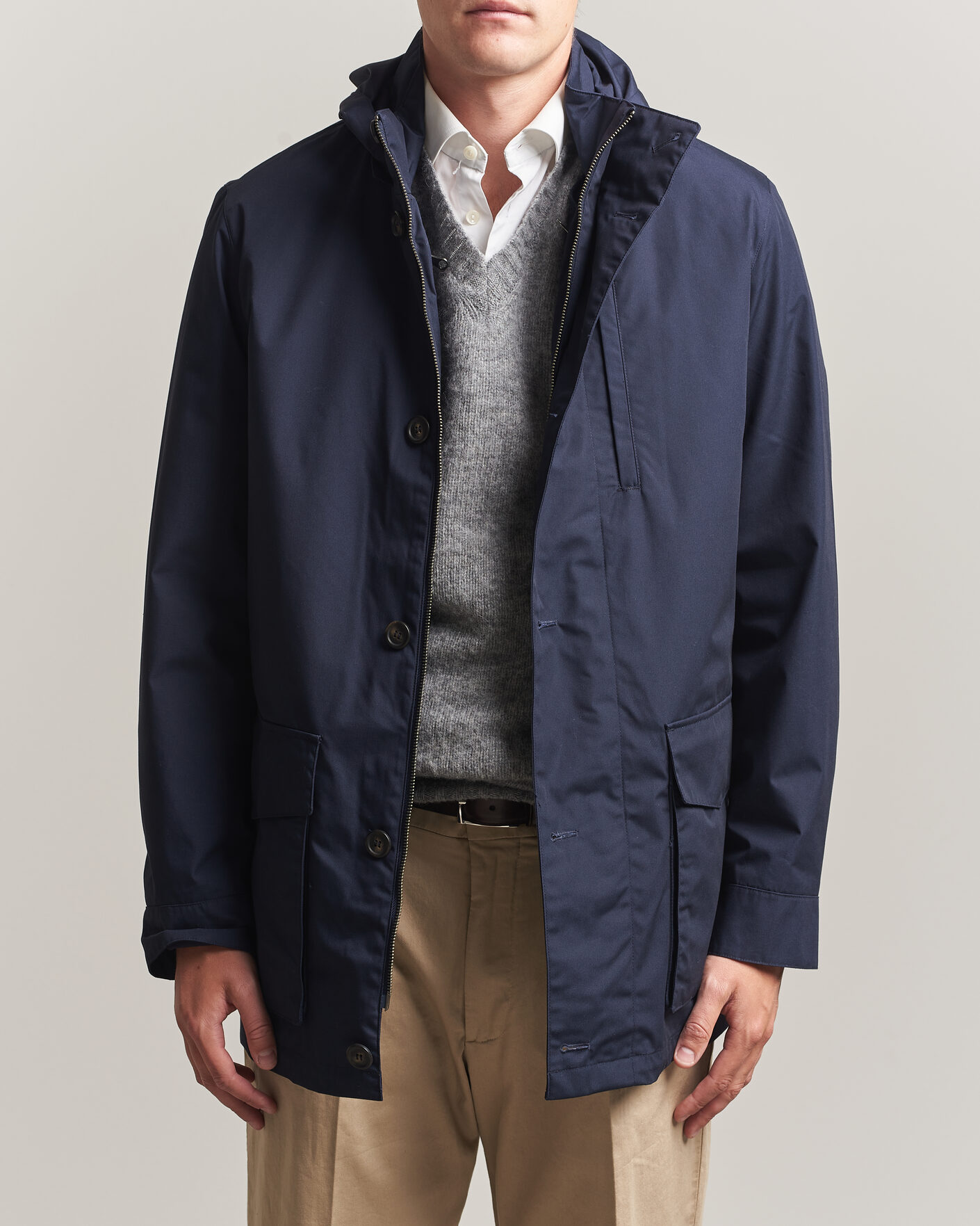 Heren | Jassen | Gant | Double Jacket Evening Blue