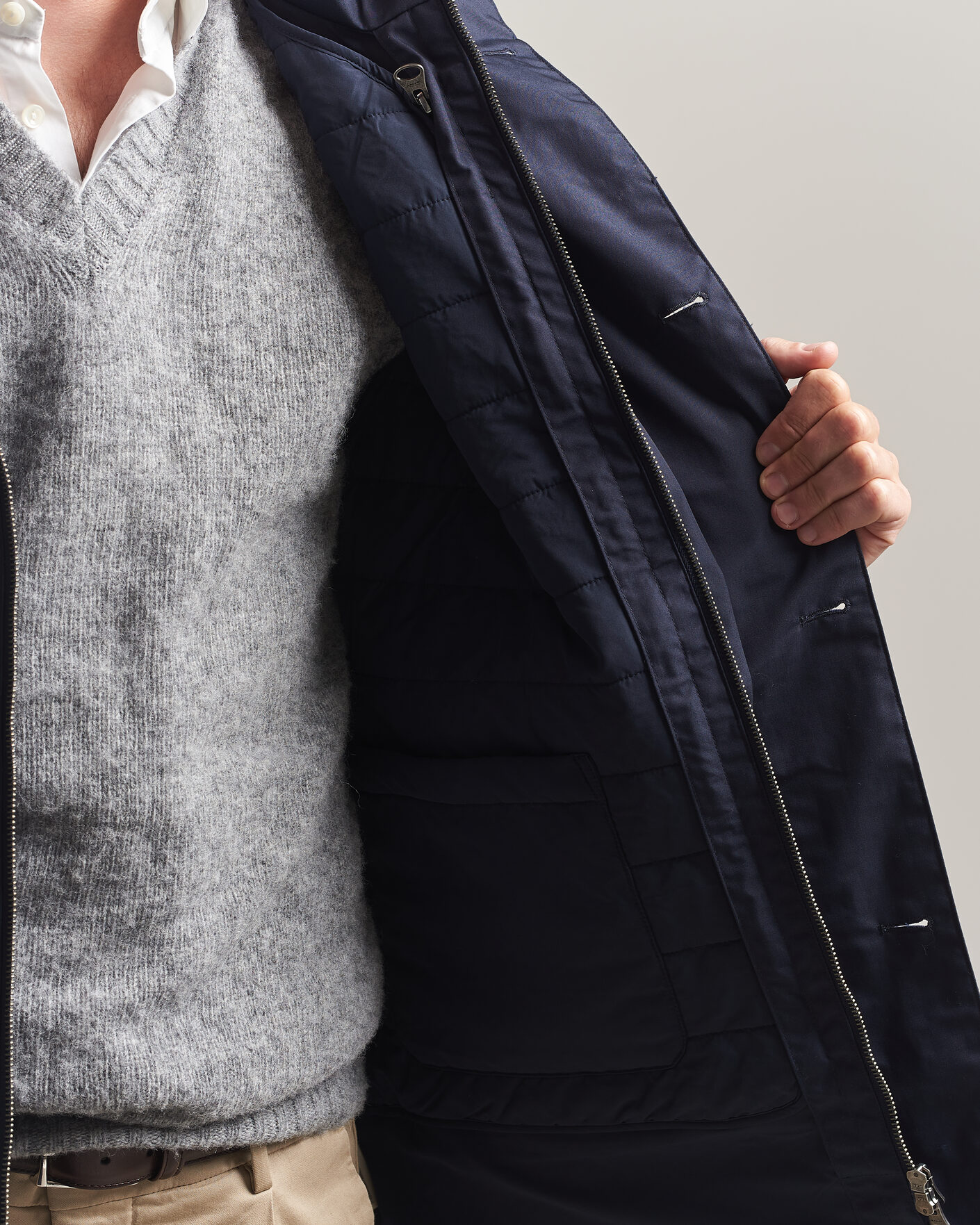 Heren | Jassen | Gant | Double Jacket Evening Blue