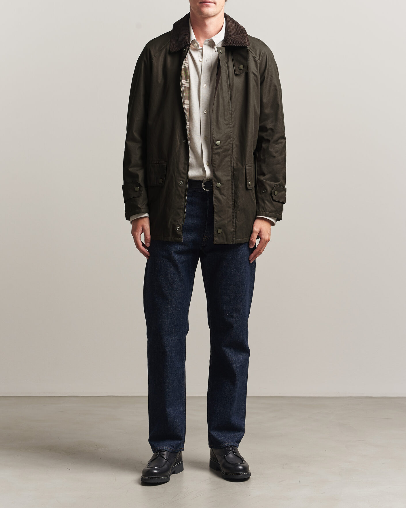 Heren | Jassen | Gant | Waxed Barn Jacket Black Brown