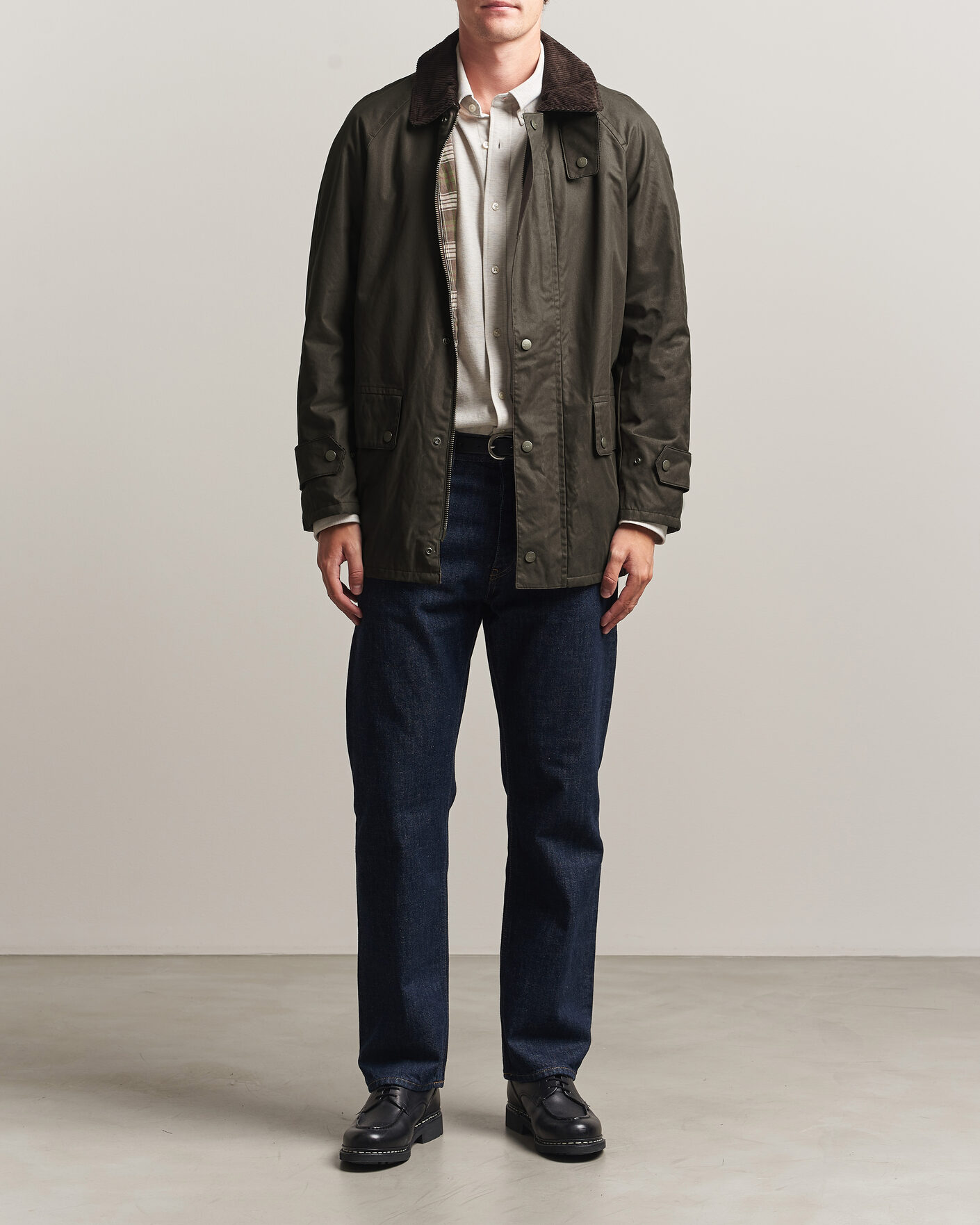 Heren | Jassen | Gant | Waxed Barn Jacket Black Brown