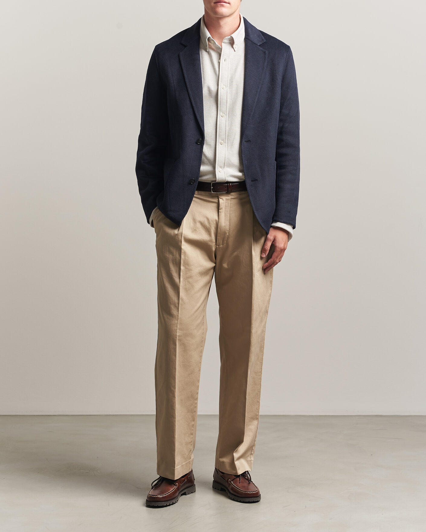 Homme | Blazers | Gant | Handstitched Unlined Blazer Evening Blue
