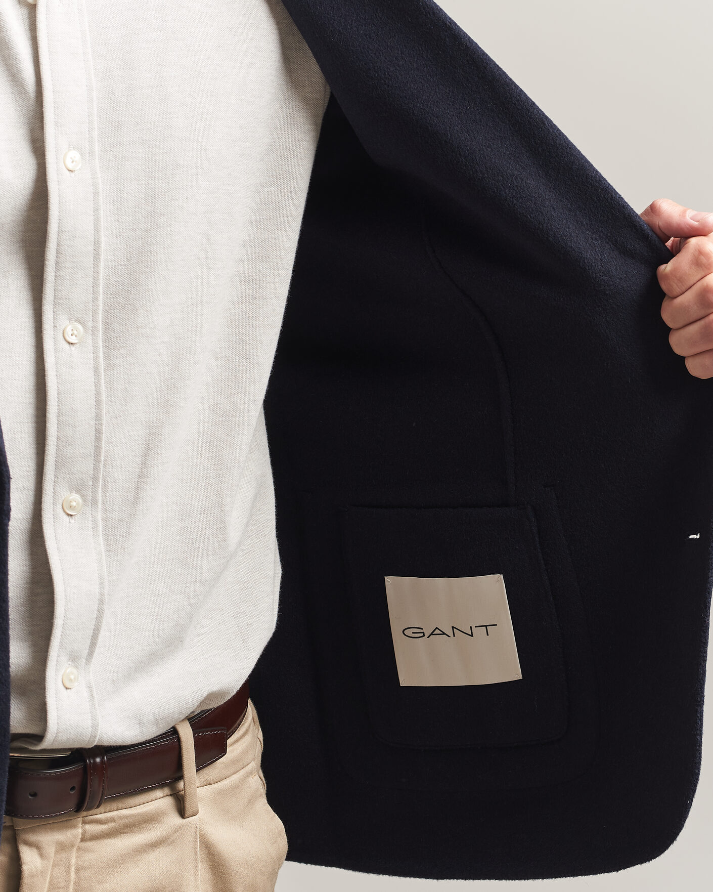 Homme | Blazers | Gant | Handstitched Unlined Blazer Evening Blue