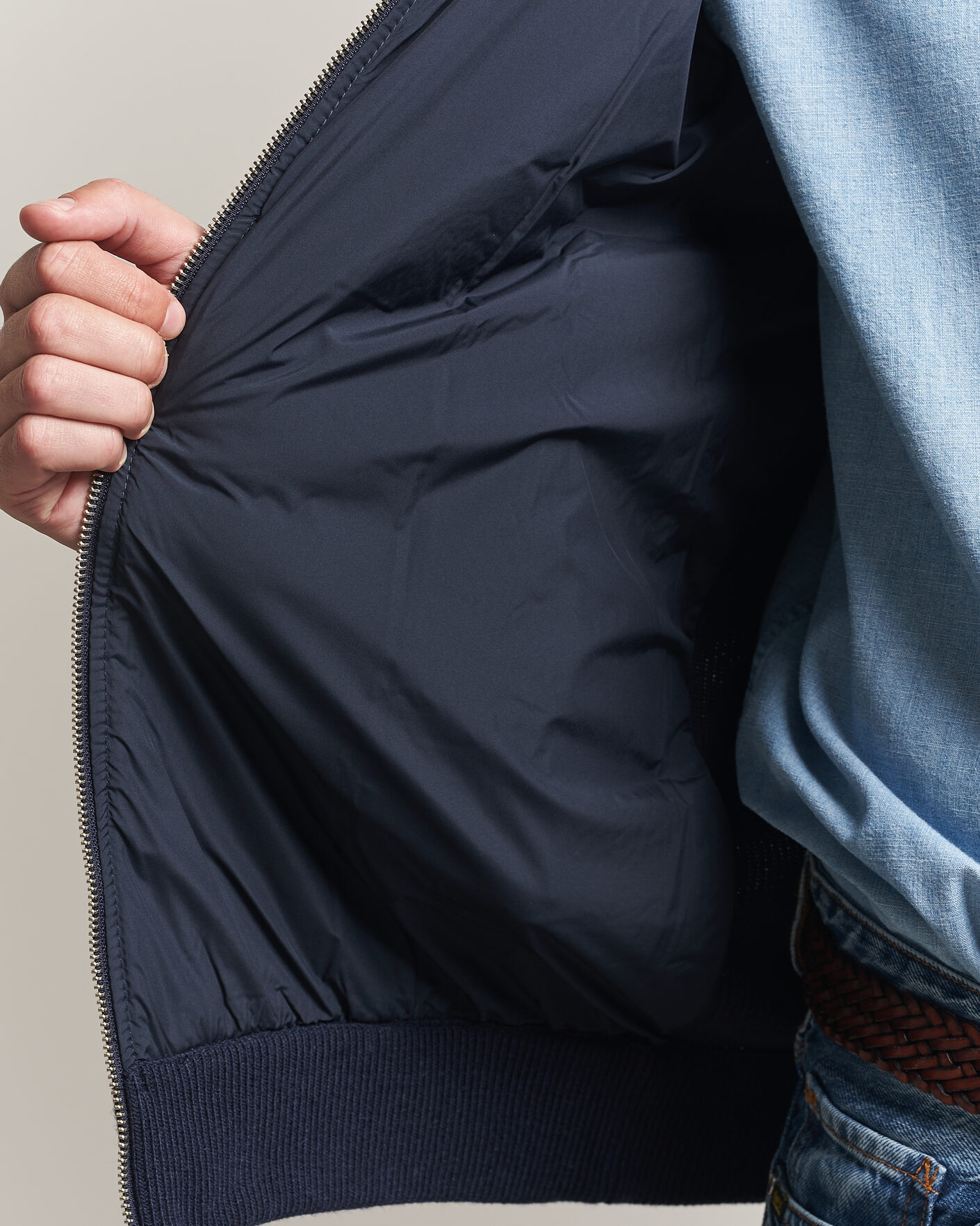 Homme | Pulls Et Tricots | Gant | Hybrid Full Zip Evening Blue