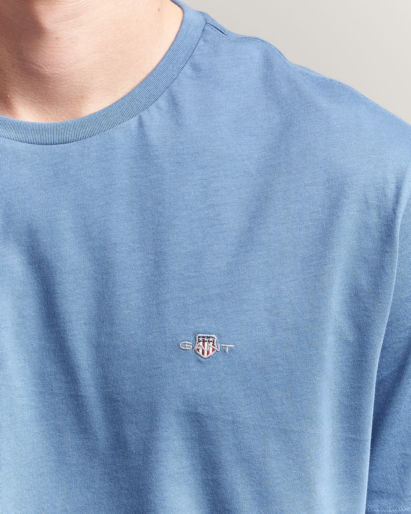 Heren | T-shirts | Gant | The Original T-Shirt Blue Horizon