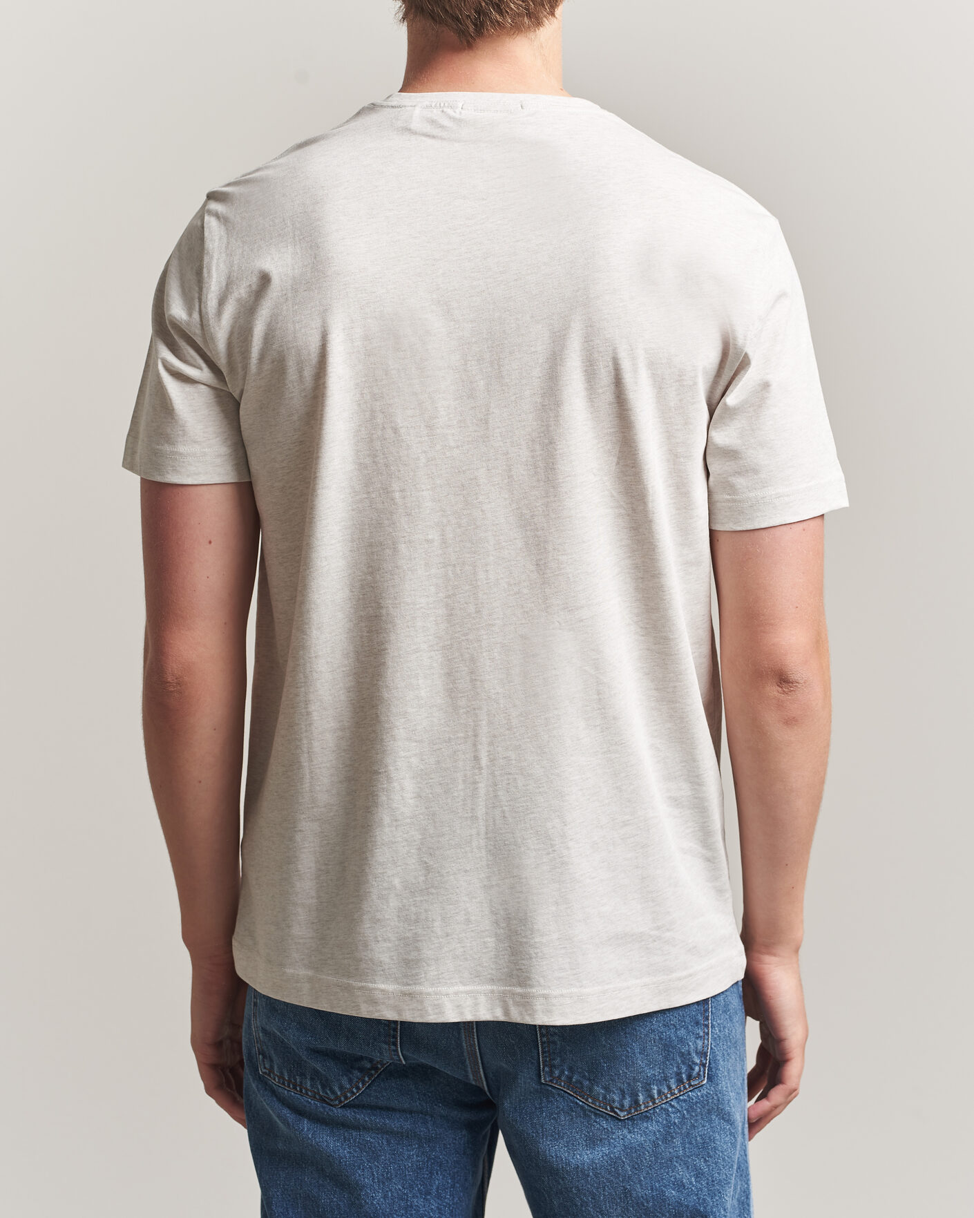 Heren | T-shirts | Gant | The Original T-Shirt Glacier Melange
