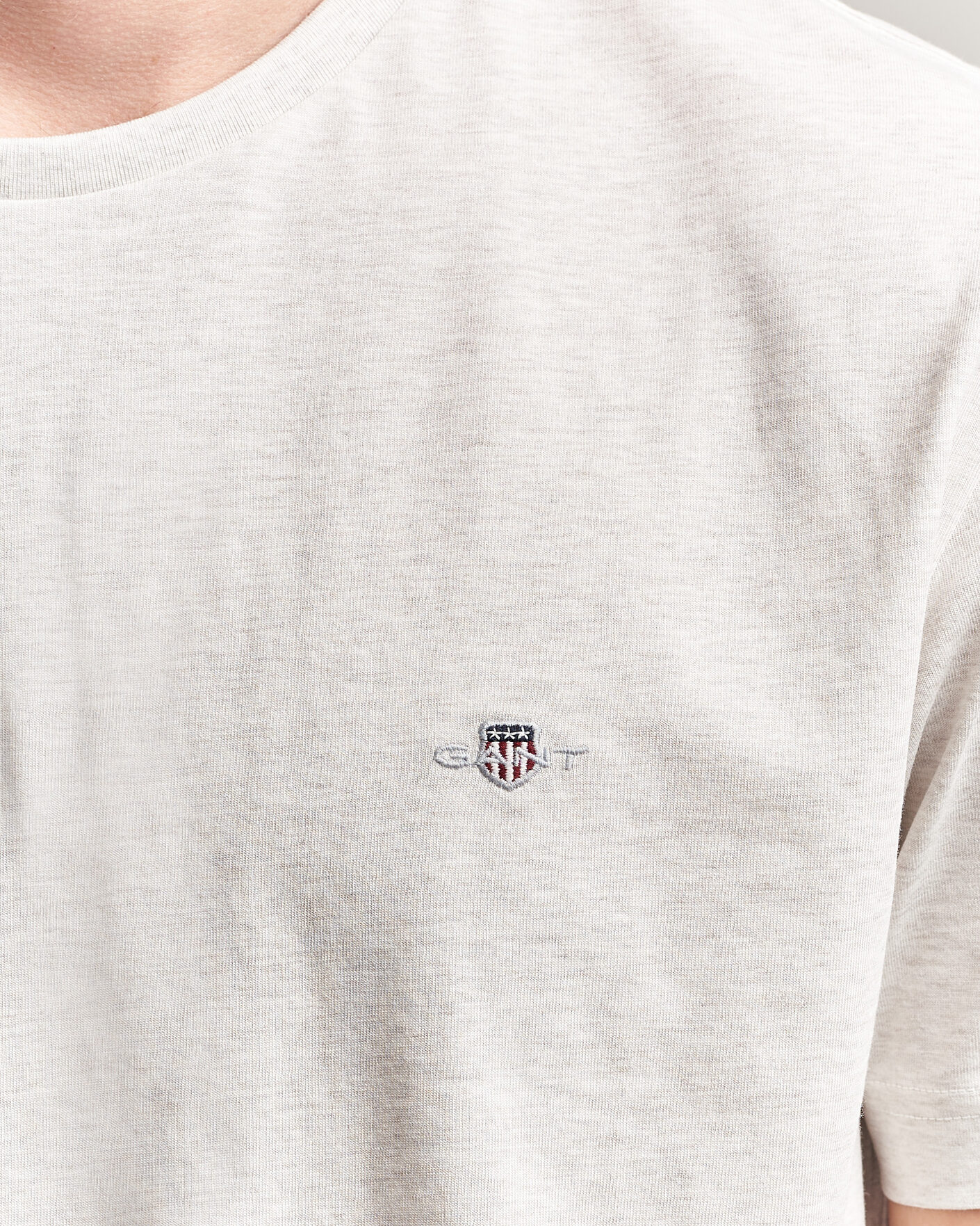 Heren | T-shirts | Gant | The Original T-Shirt Glacier Melange