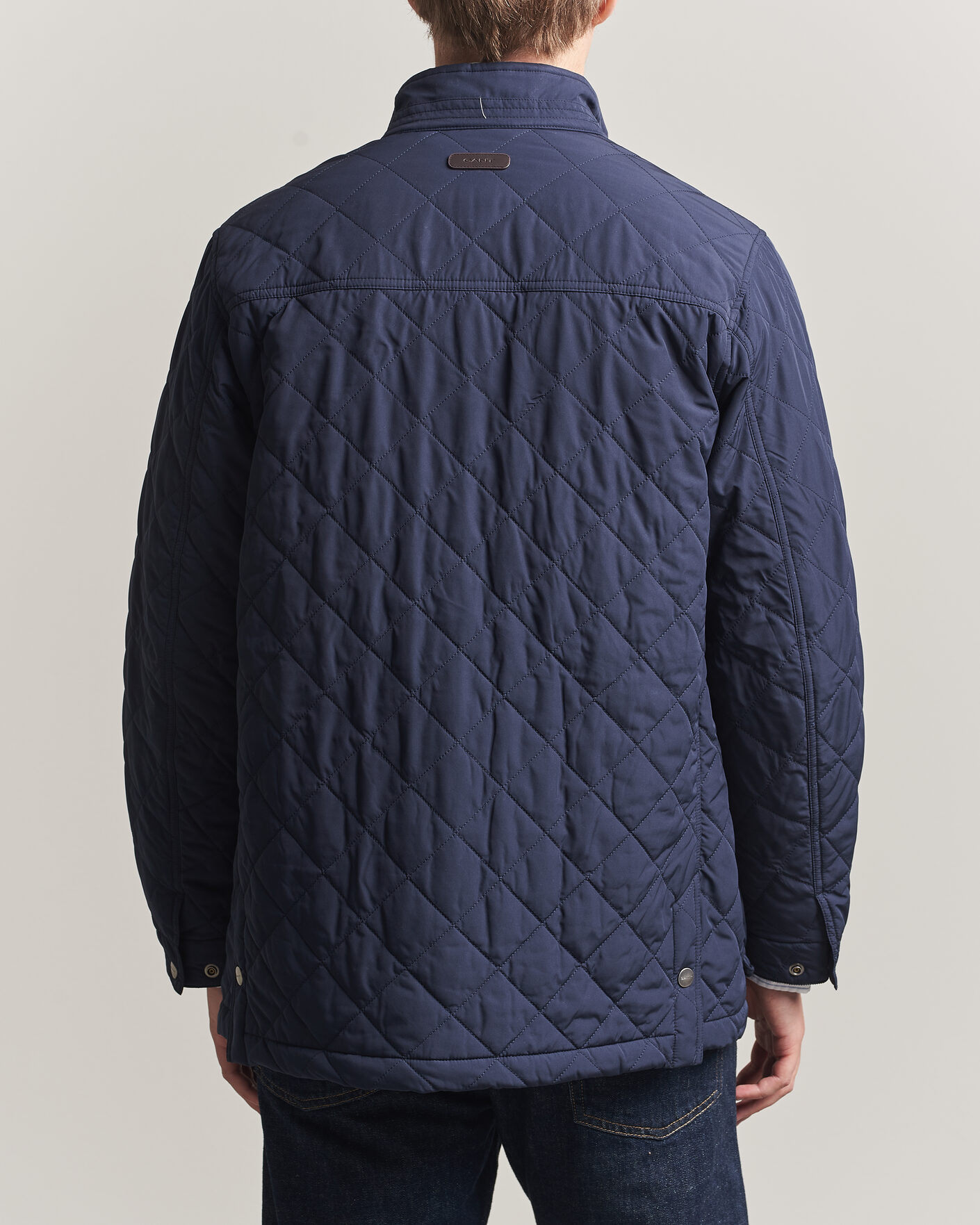 Heren | Jassen | Gant | Classic Quilted Mid Jacket Evening Blue