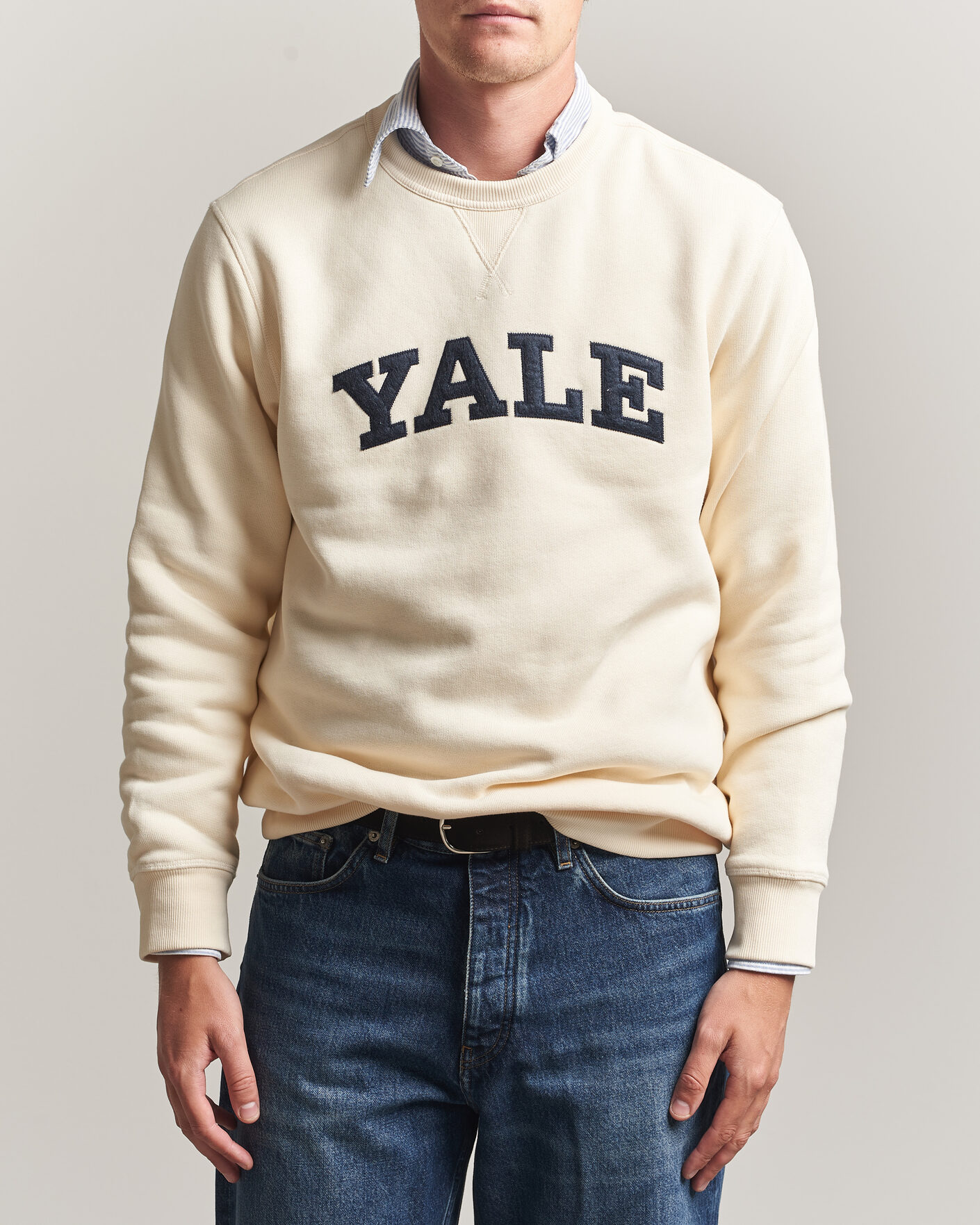 Heren | Truien | Gant | YALE Crew Neck Sweatshirt Cream