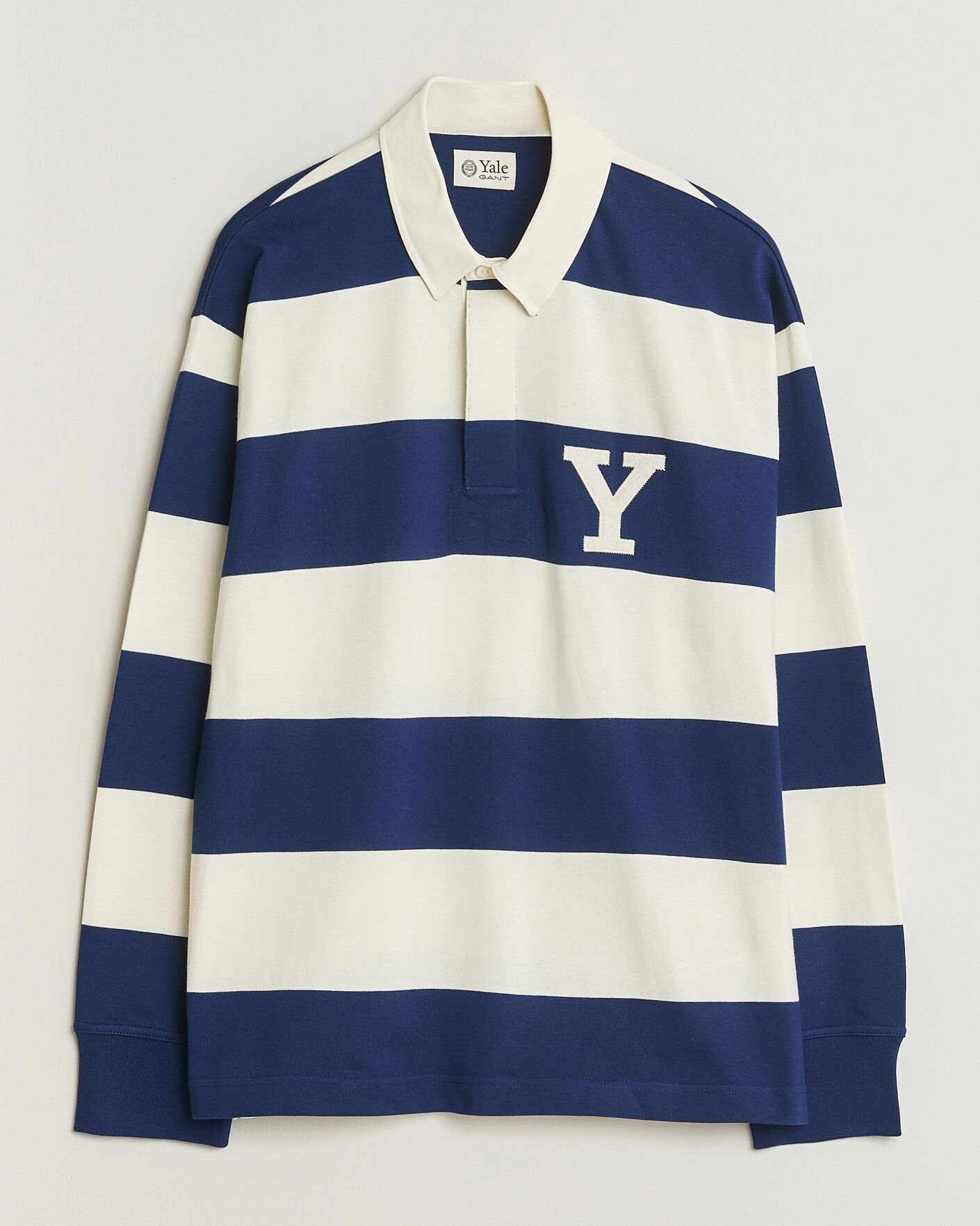 Homme | Pulls Et Tricots | Gant | YALE Striped Heavy Rugger Rich Navy