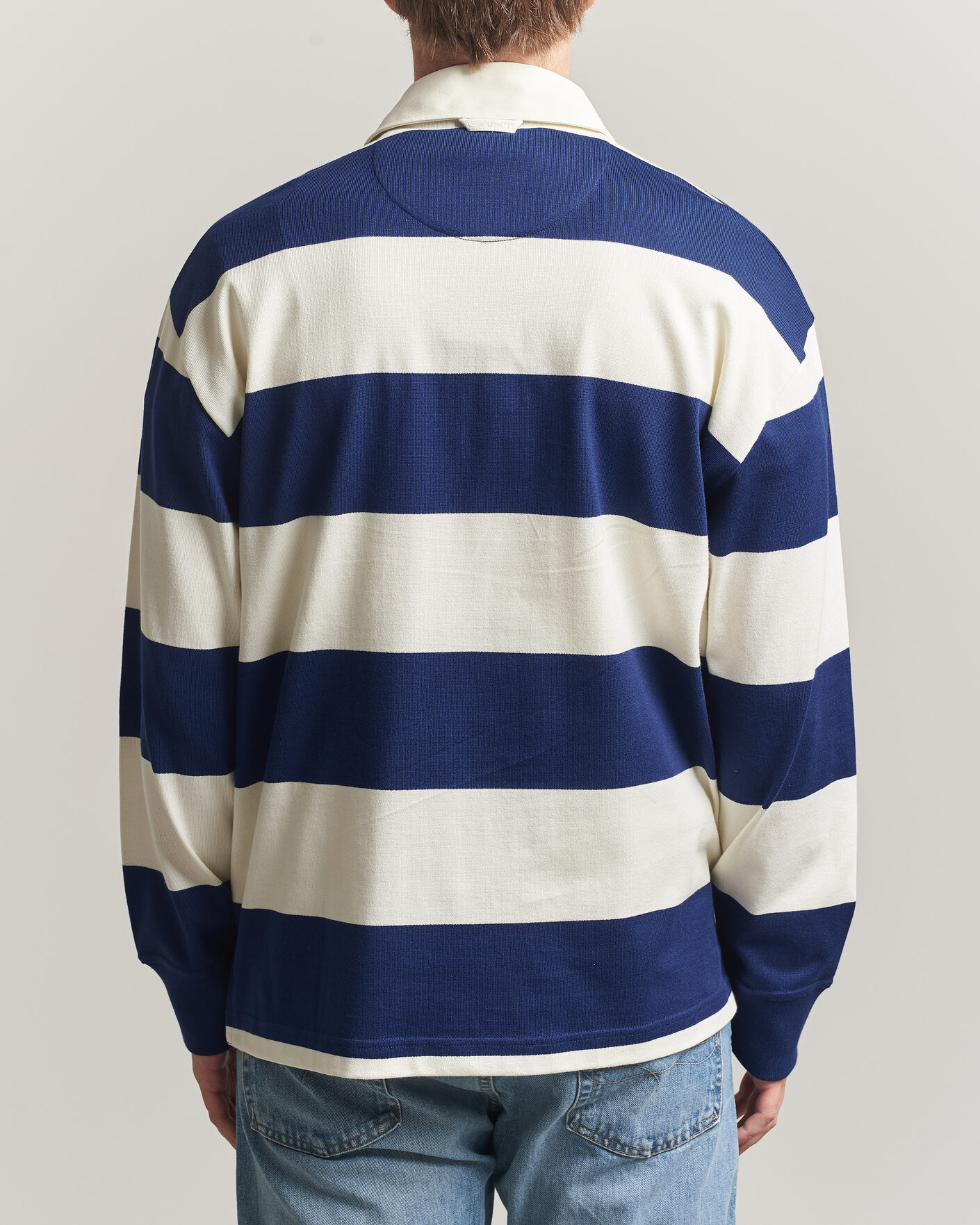 Homme | Pulls Et Tricots | Gant | YALE Striped Heavy Rugger Rich Navy