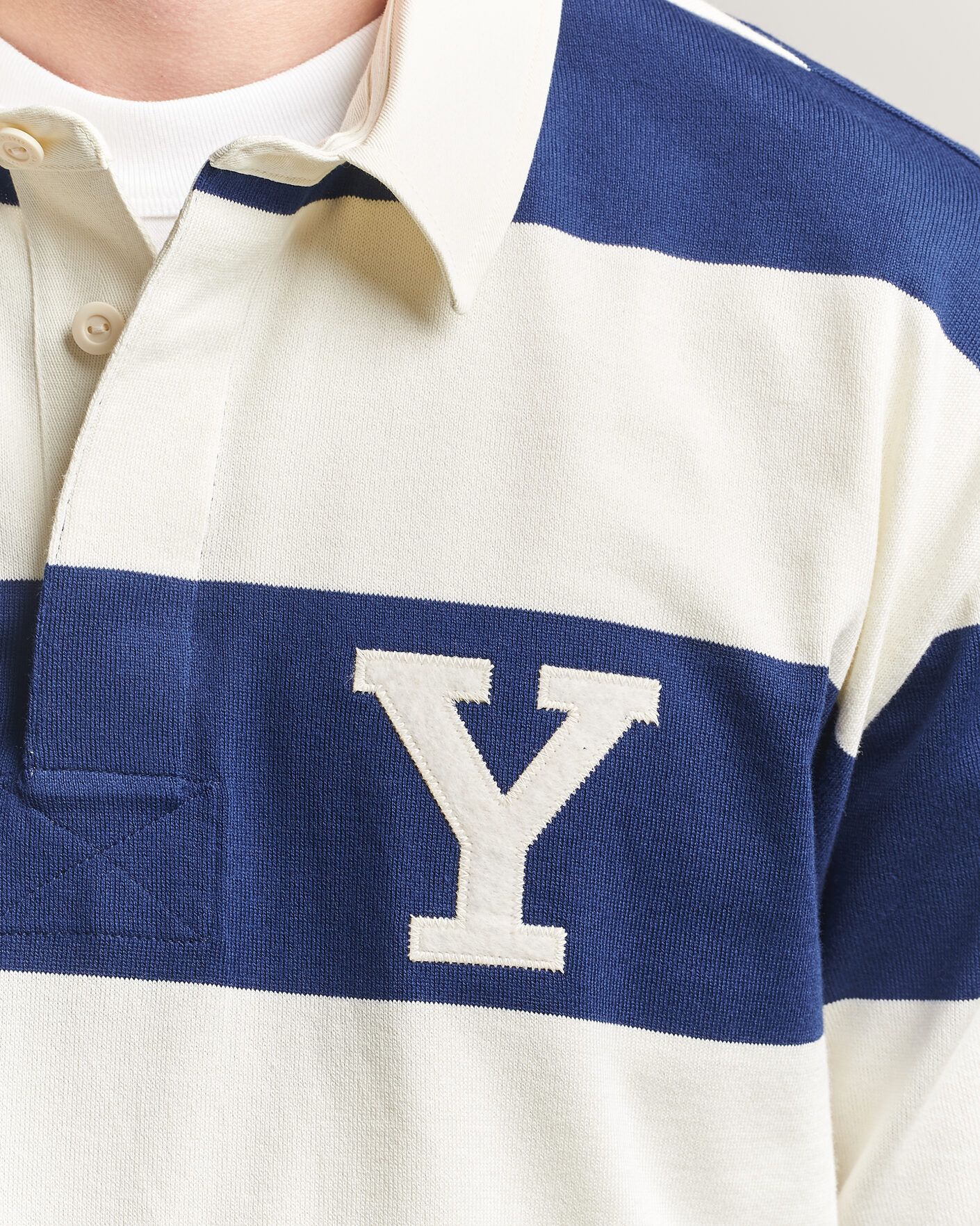 Homme | Pulls Et Tricots | Gant | YALE Striped Heavy Rugger Rich Navy