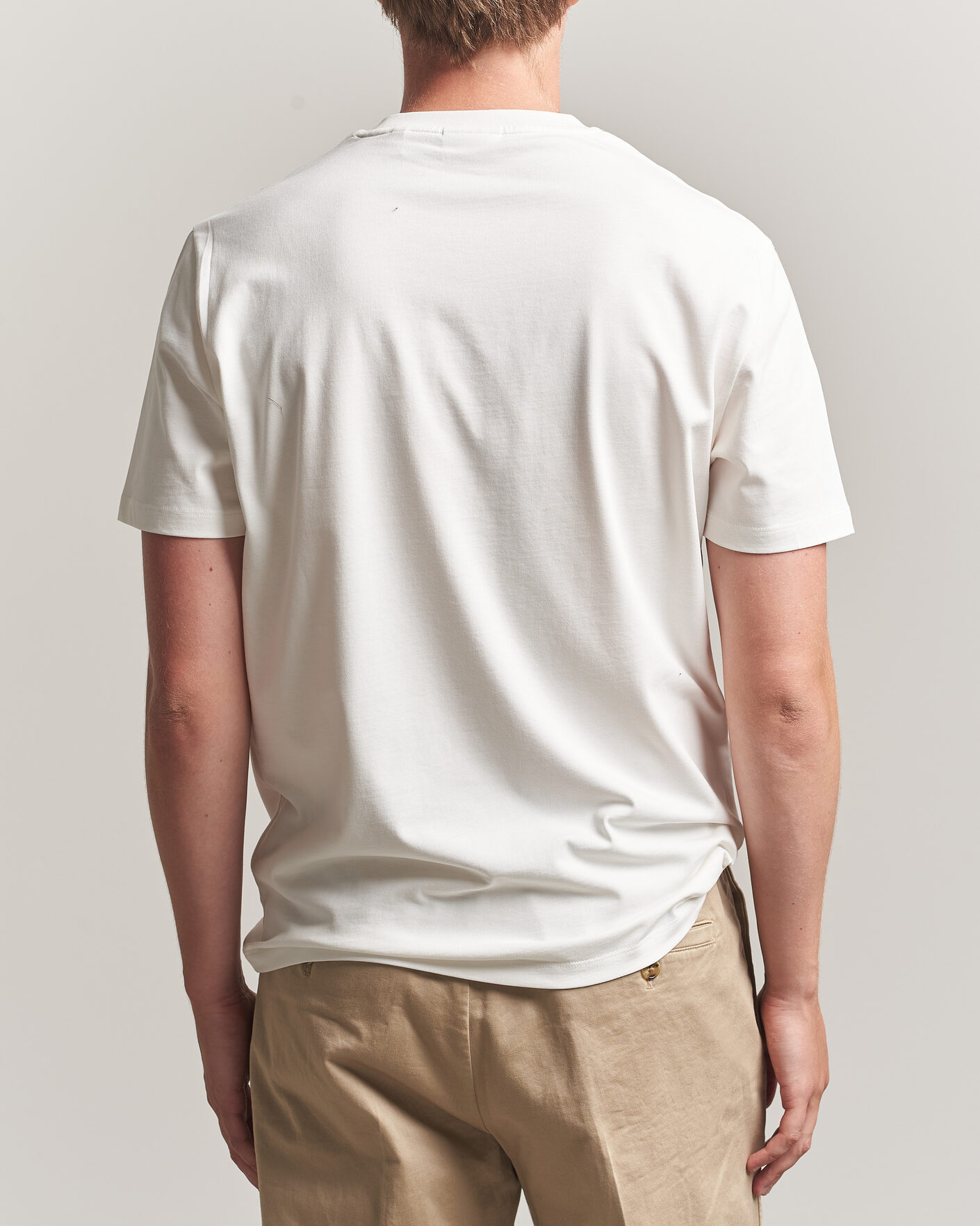 Heren | T-shirts | Gant | YALE Crew Neck T-Shirt Eggshell