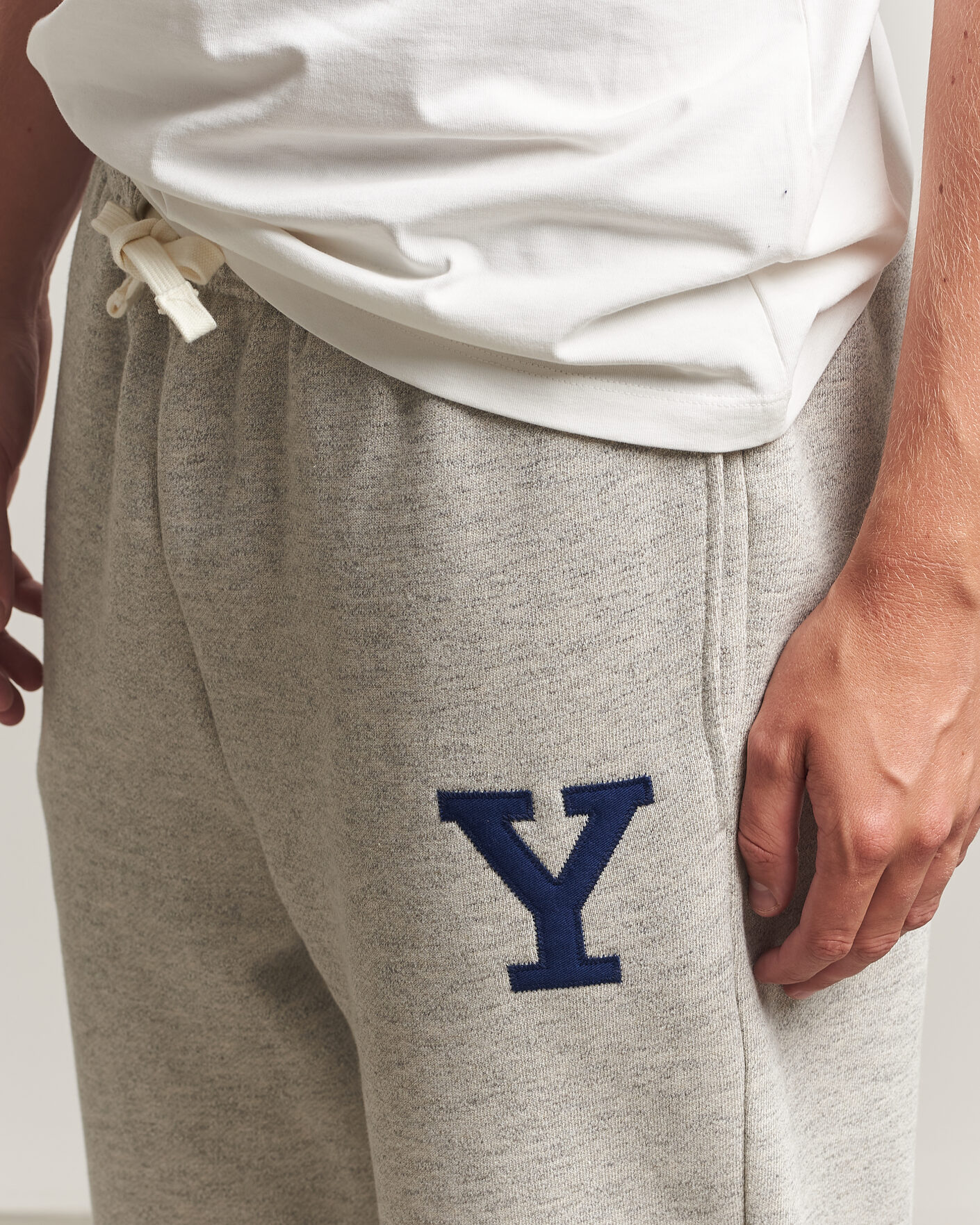 Heren | Broeken | Gant | YALE Sweatpants Grey Melange