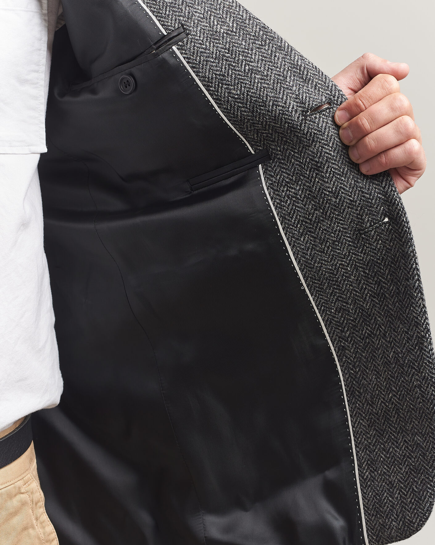 Homme | Blazers | Gant | YALE Tweed Blazer Black Grey