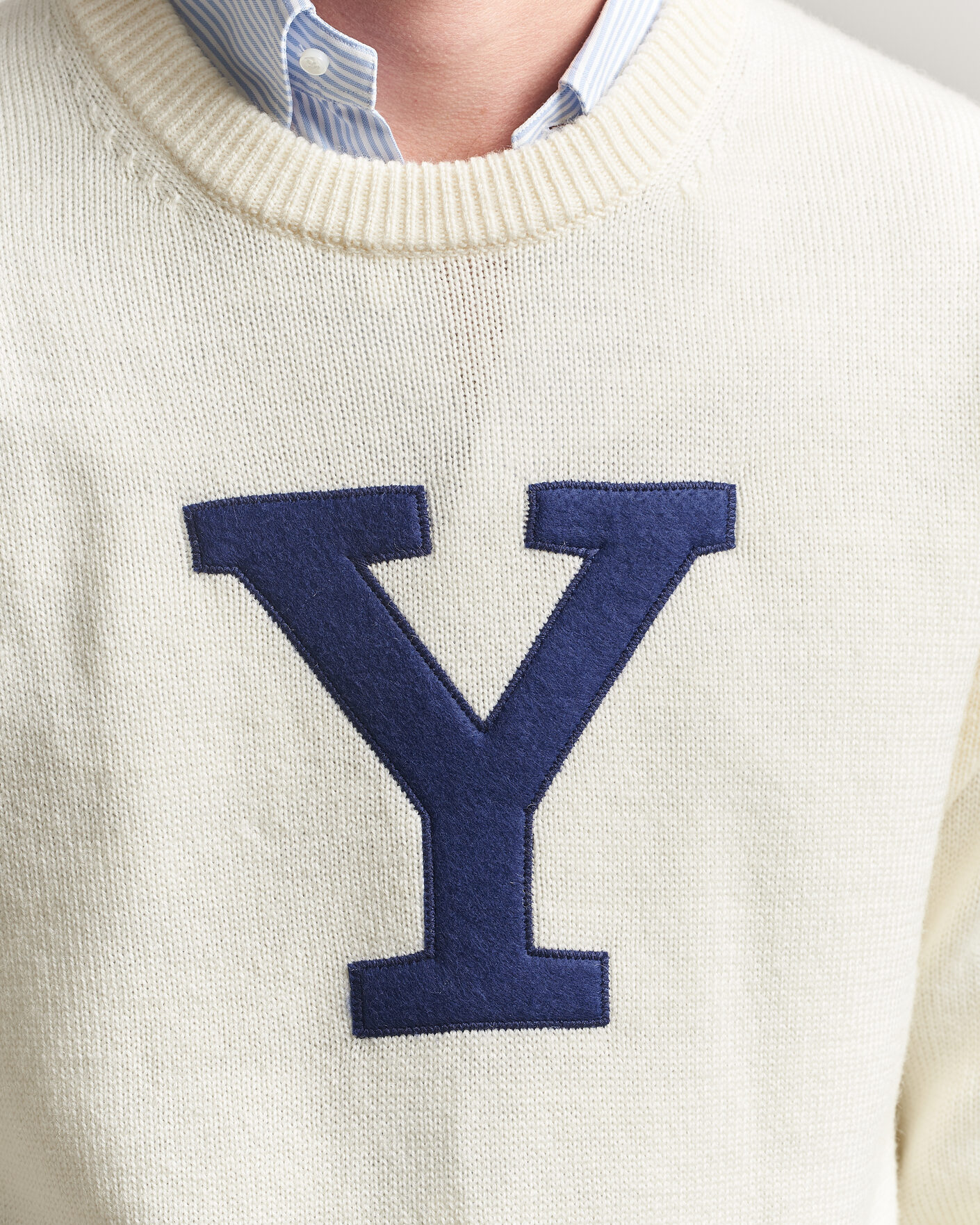 Homme | Pulls Et Tricots | Gant | YALE Merino Crew Neck Cream