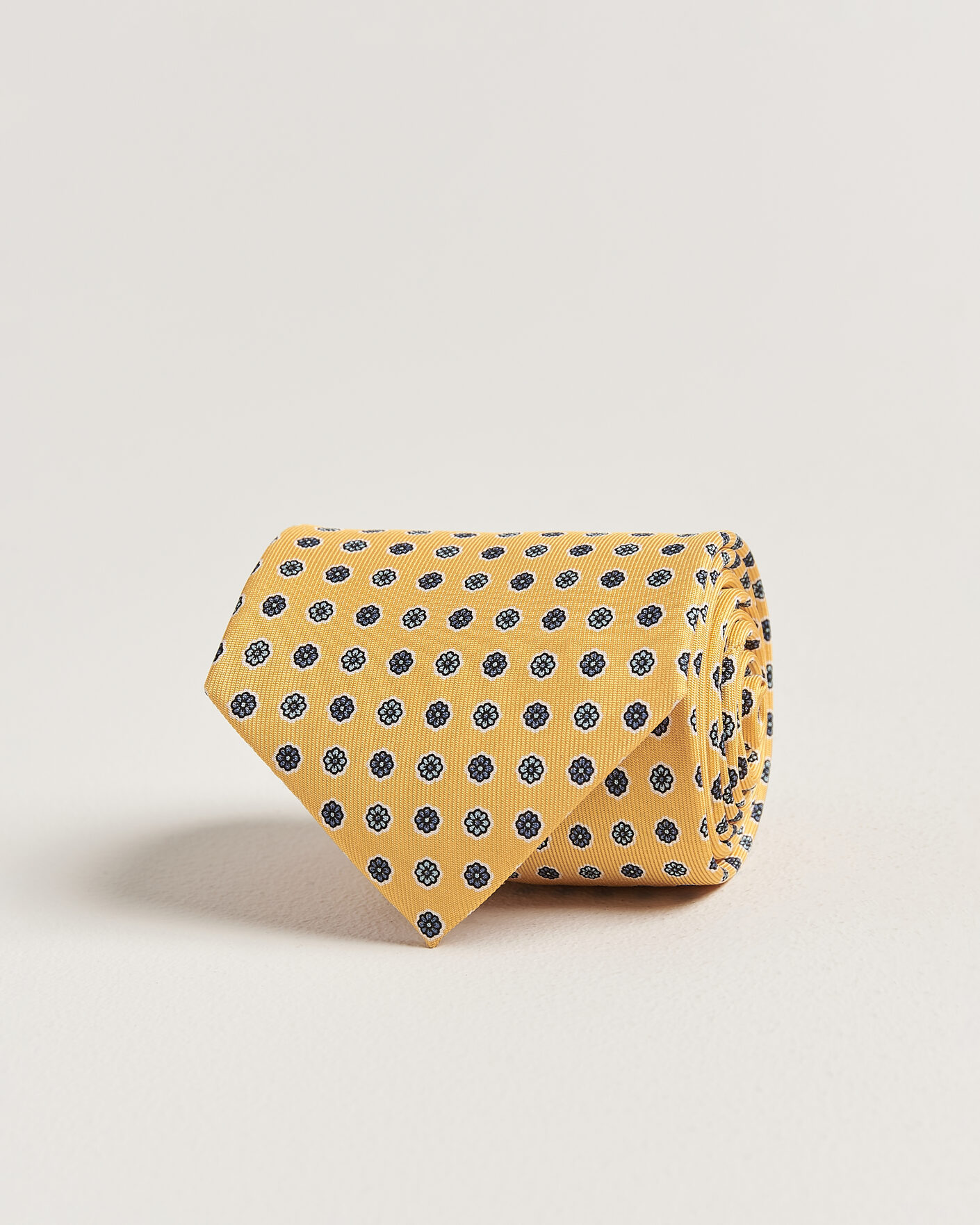  | Nieuw in de winkel | E. Marinella | 3-Fold Printed Silk Tie Yellow