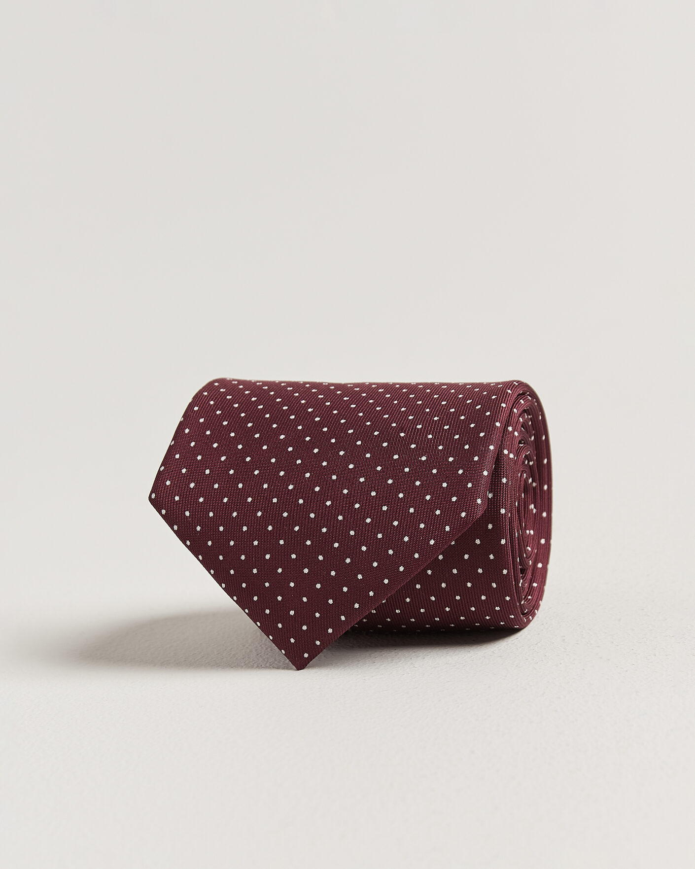  | Nieuw in de winkel | E. Marinella | 3-Fold Printed Silk Tie Burgundy
