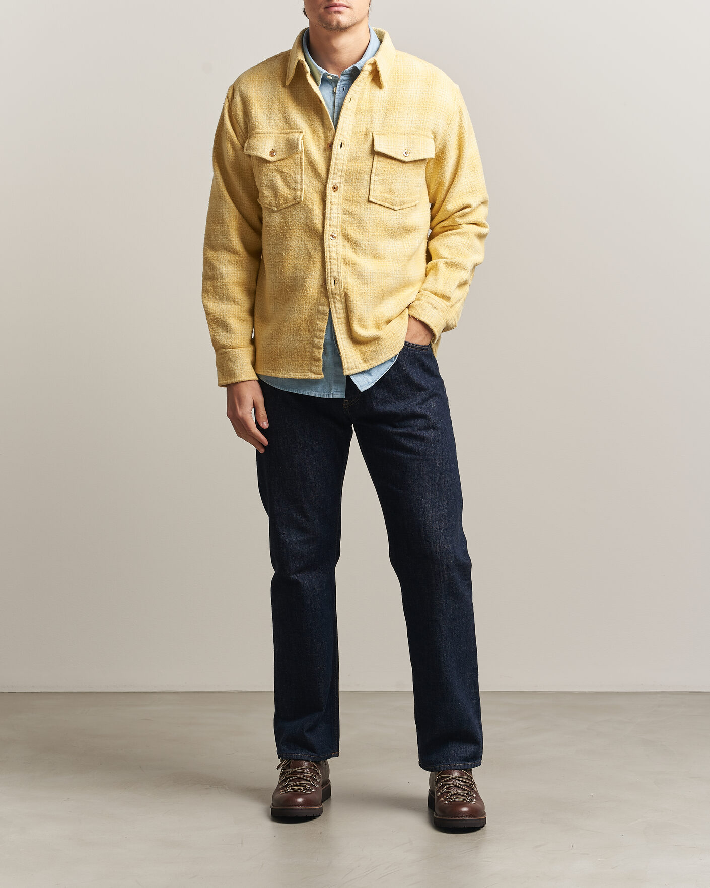 Homme | Chemises | Pendleton | Big Pocket Shirt Cream Shadow