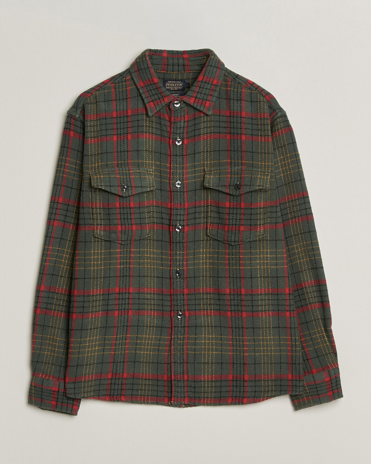Heren | Overhemden | Pendleton | Big Pocket Shirt Green
