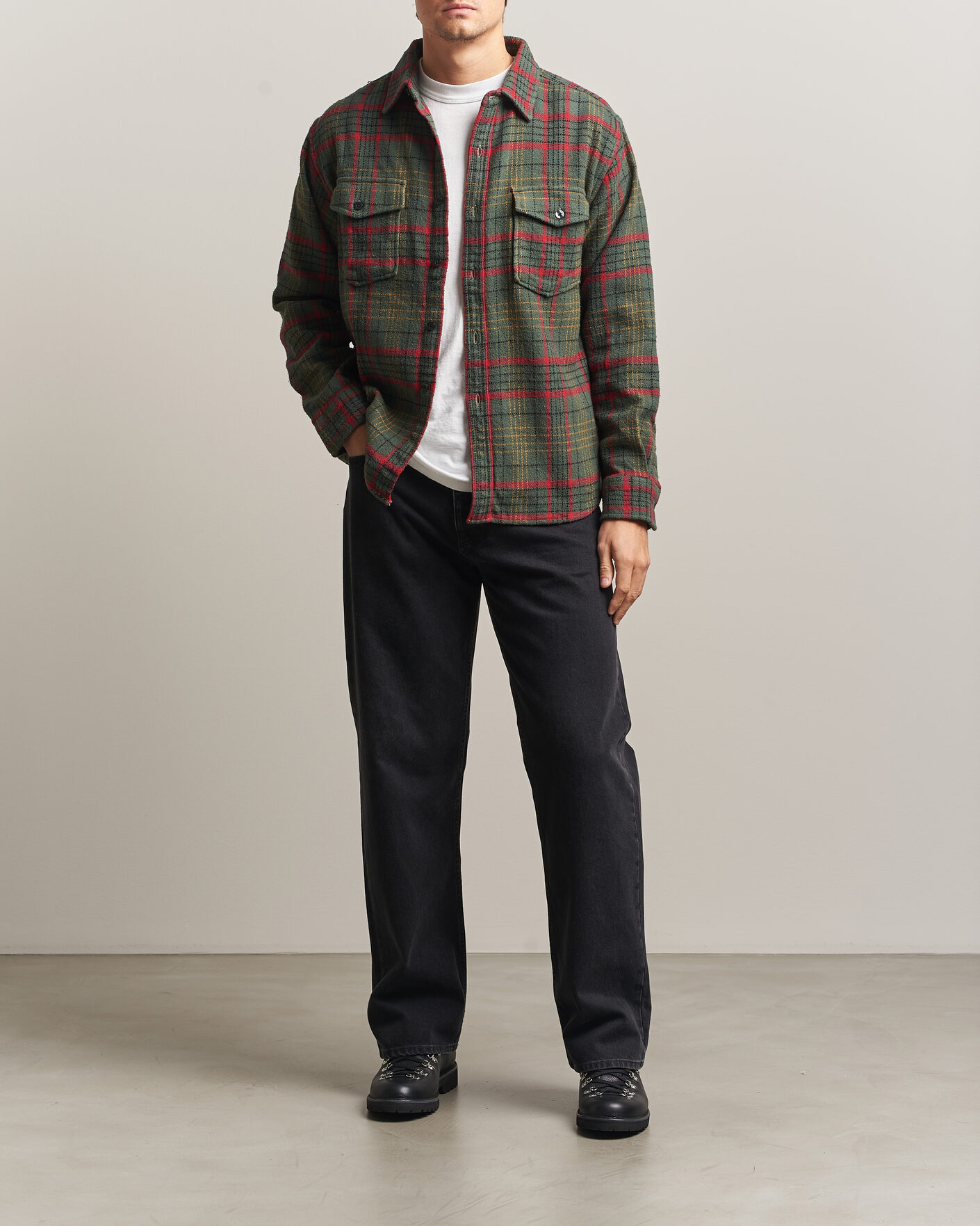 Heren | Overhemden | Pendleton | Big Pocket Shirt Green