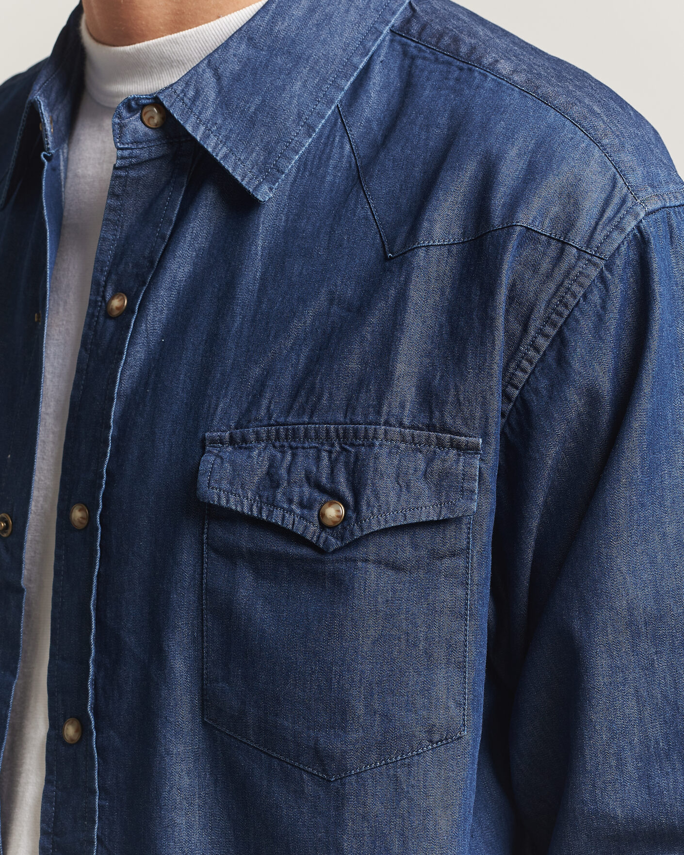 Homme | Chemises | Pendleton | Chandler Western Shirt Indigo Chambray