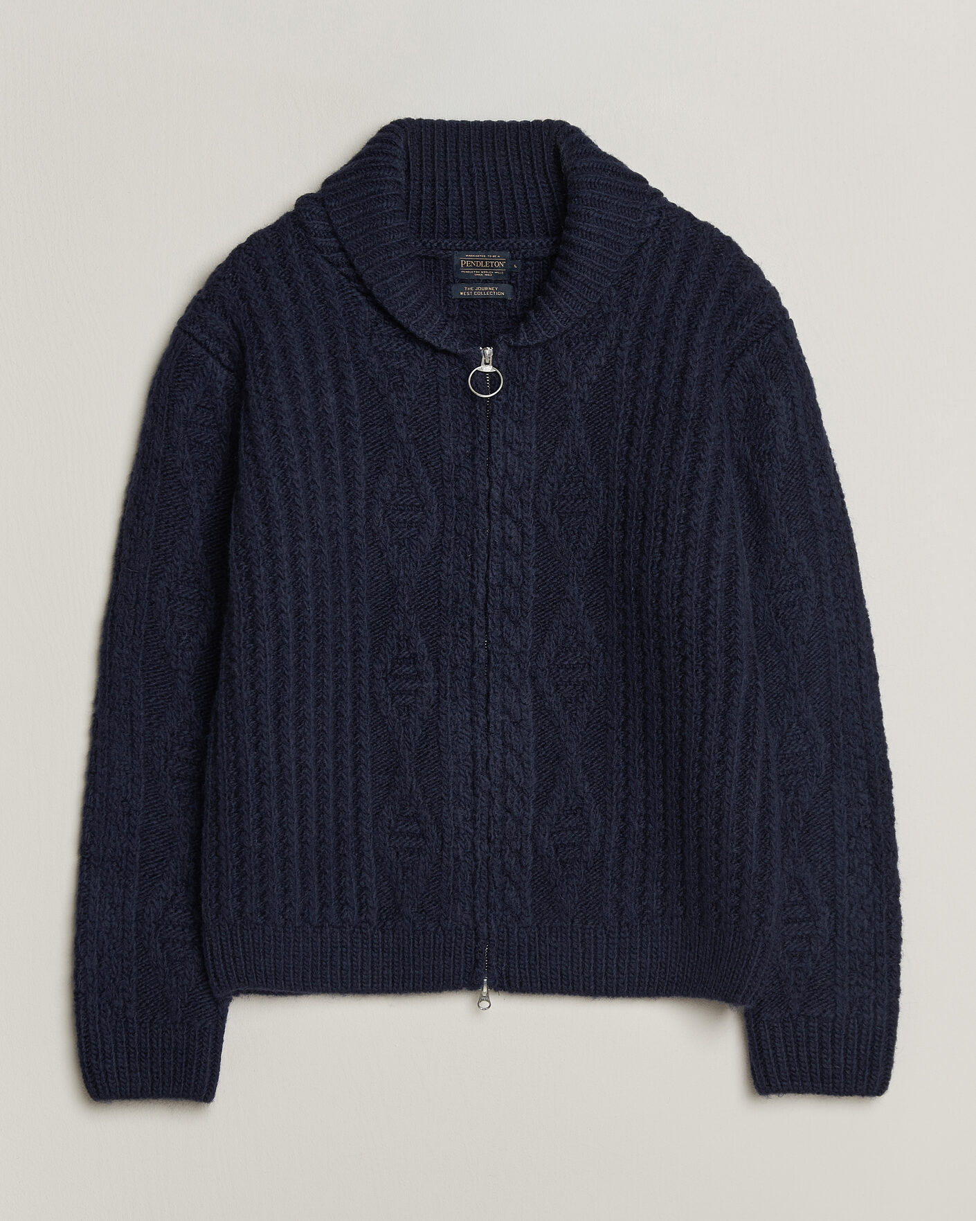 Homme | Pulls Et Tricots | Pendleton | Hoop Zip Cardigan Navy