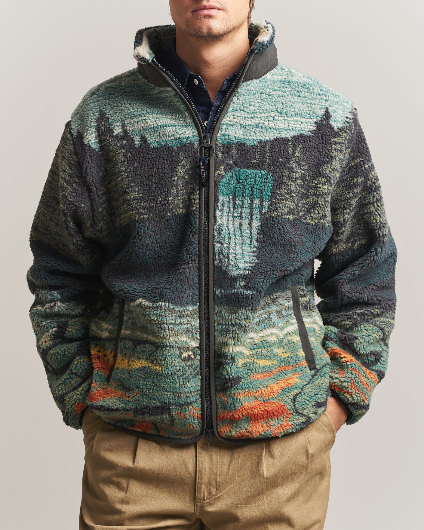 Homme | Pulls Et Tricots | Pendleton | Jacquard Sherpa Fleece Salmon Falls