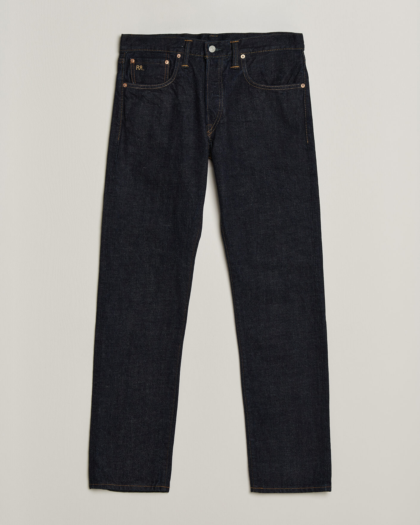 Heren | Jeans | RRL | Slim Fit Selvedge Jeans East/West Rinse