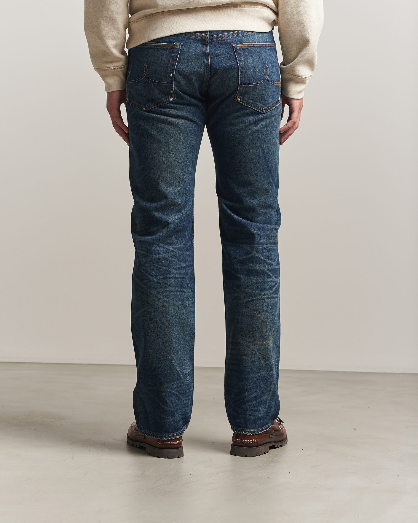 Heren | Jeans | RRL | Straight Leg Selvedge Jeans Hawley Wash